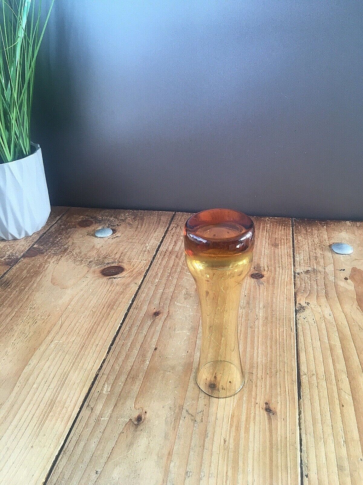 Retro 60's 70's Scandinavian Glass Vase Swedish Aseda Sea Glasbruk Kosta Boda photo vintage