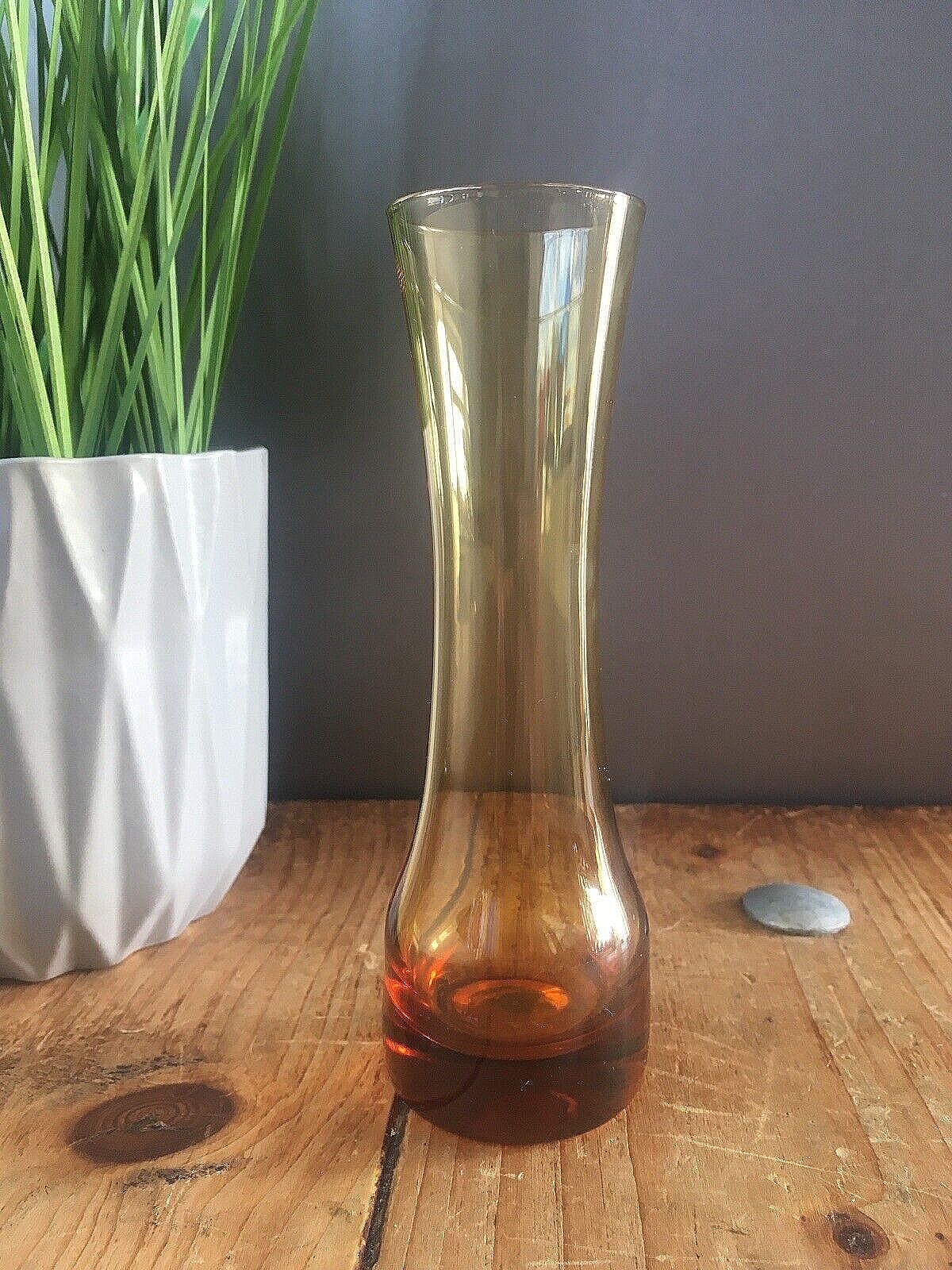 photo for sale Retro 60's 70's Scandinavian Glass Vase Swedish Aseda Sea Glasbruk Kosta Boda