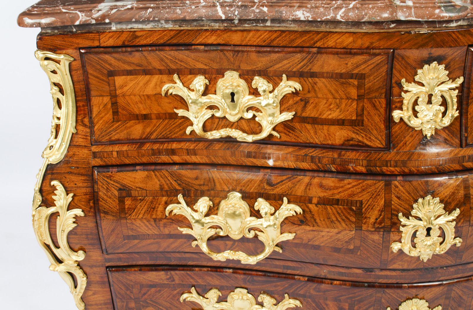 Antique French Régence Kingwood Ormolu Mounted Commode Circa 1720 18th C photo buy