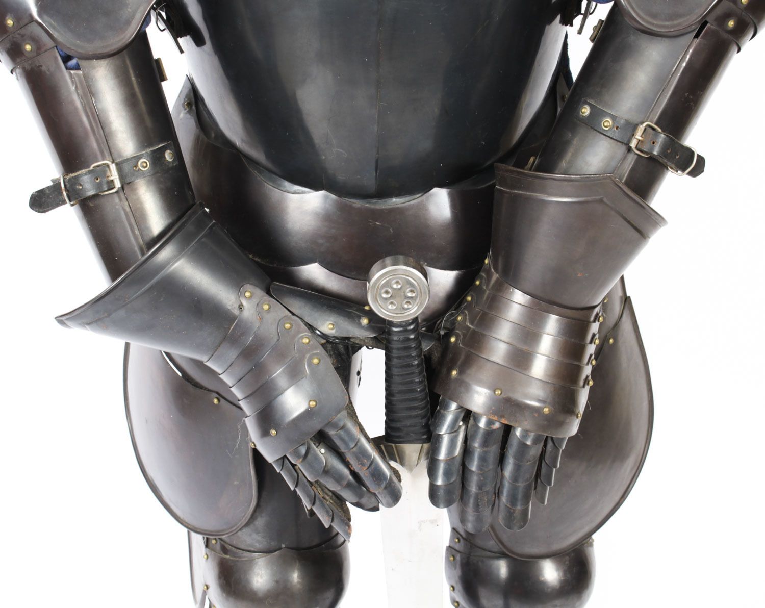 Vintage 16th C Style Complete Suit Of Armour   Castell Gyrn 20th Century photo Home Decor