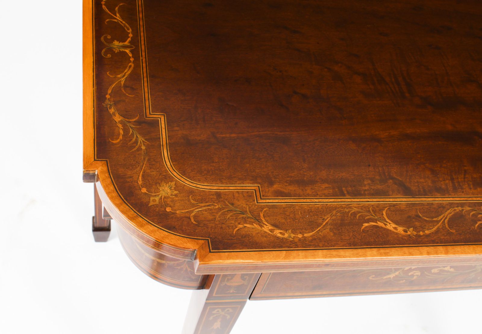 Victorian Mahogany & Inlaid Card Games Table C.1860 19th C photo vinterior