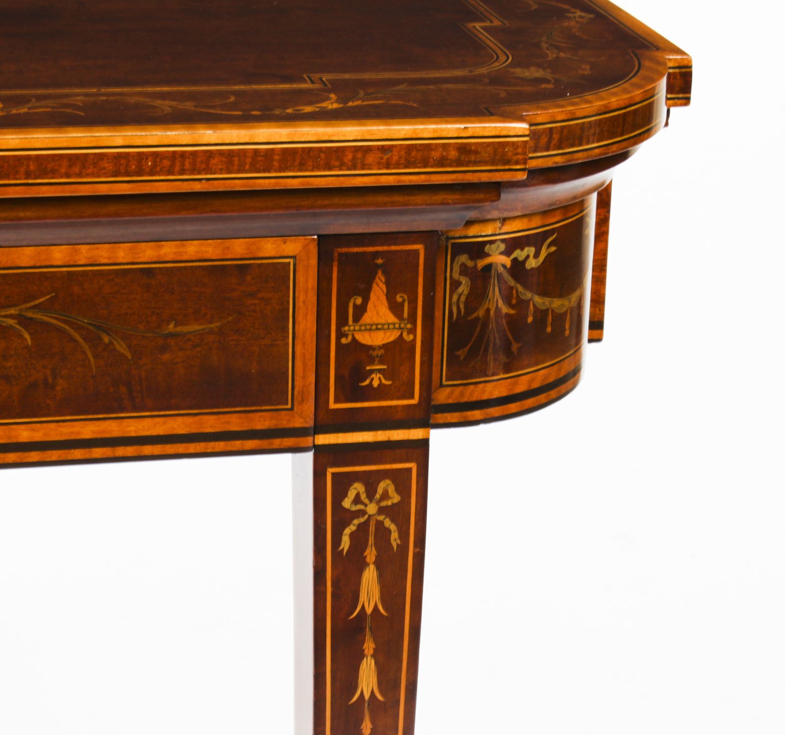 Victorian Mahogany & Inlaid Card Games Table C.1860 19th C photo buy