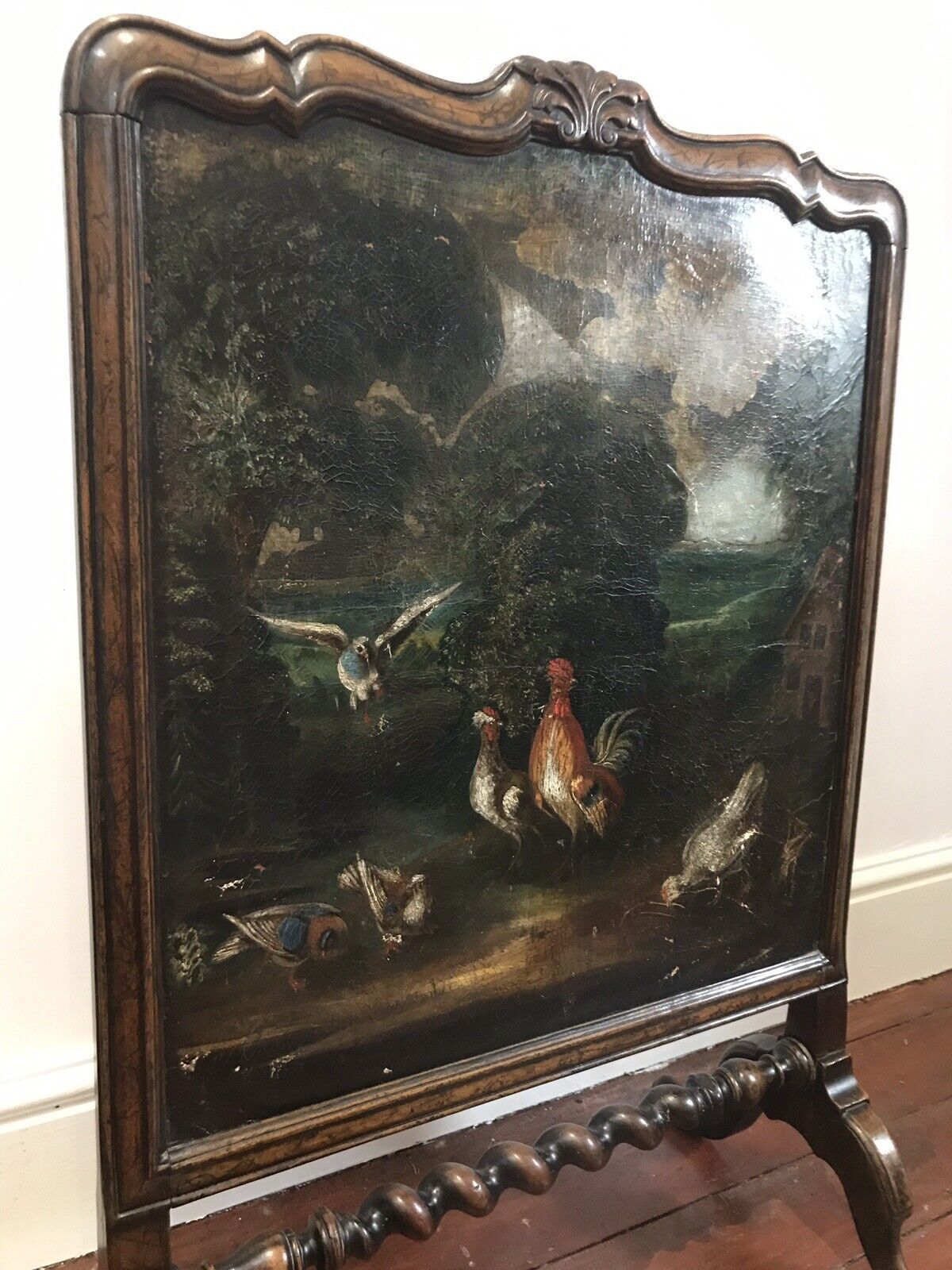 Museum Quality 18th Century Period Dutch Fire Screen photo for sale