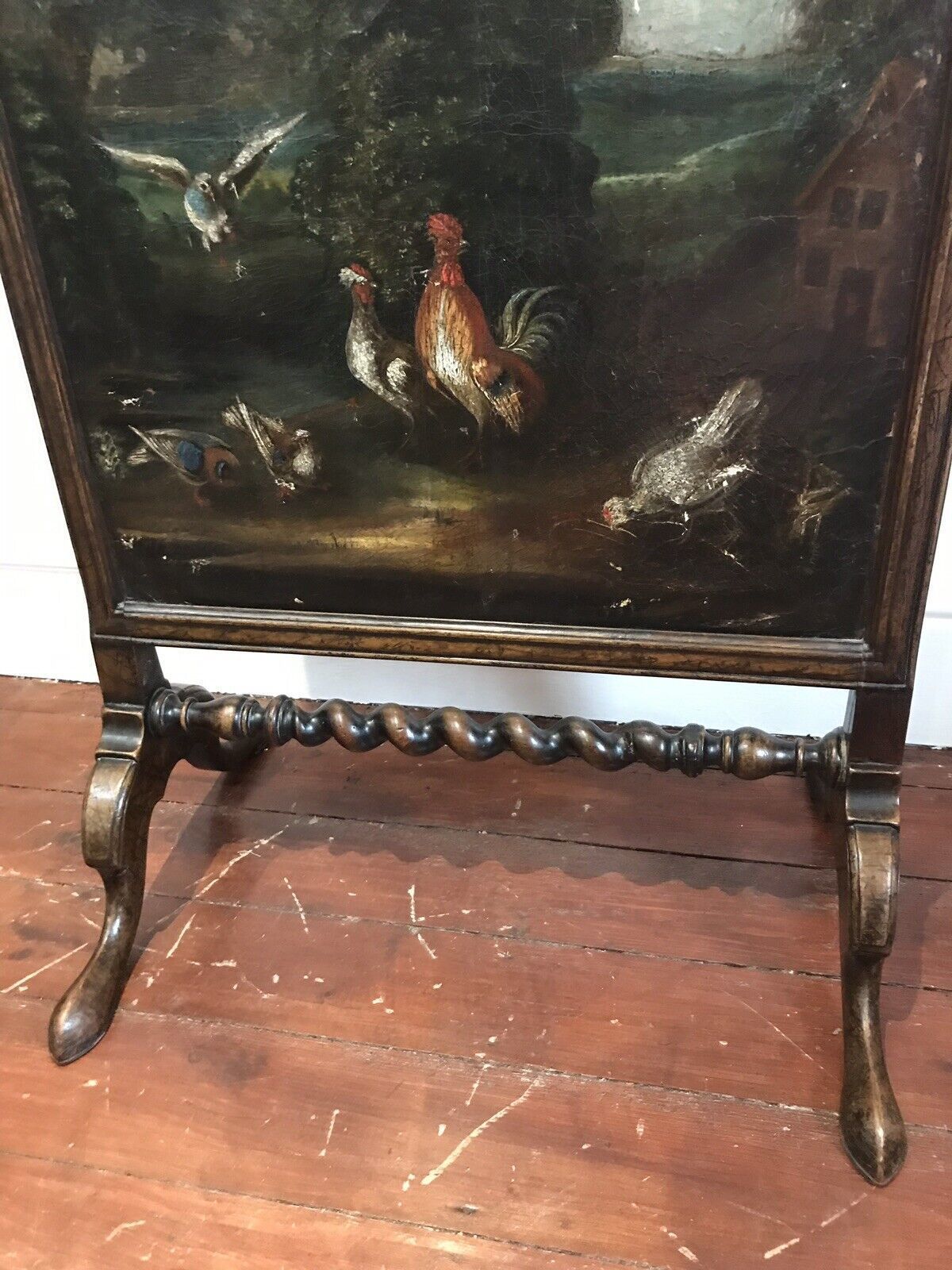 Museum Quality 18th Century Period Dutch Fire Screen photo vintage
