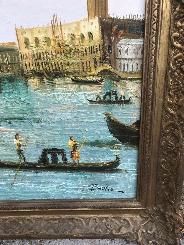 Venetian 'The Bucintoro' Giovanni Antonio Canal Oil Painting After Canaletto photo buy