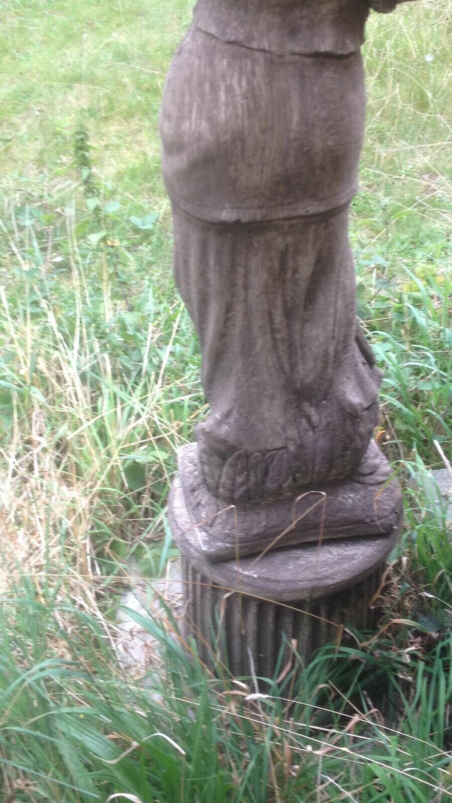 photo for sale Wheat Maiden Statue In The Regency Style Upon A Corinthian Plinth