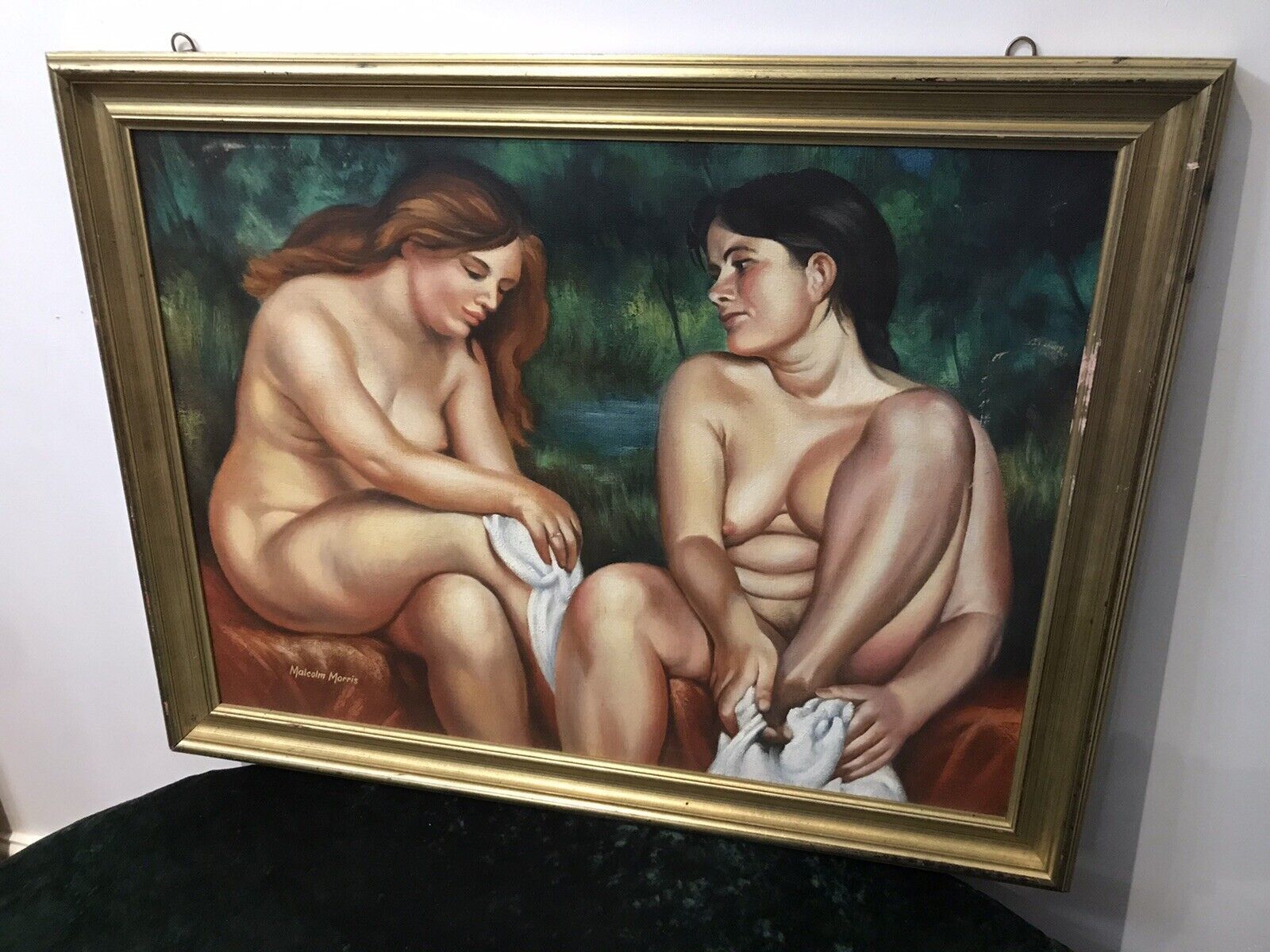 Original Painting Contemporary Nude Work Of Art By Artist Malcolm Morris photo for sale