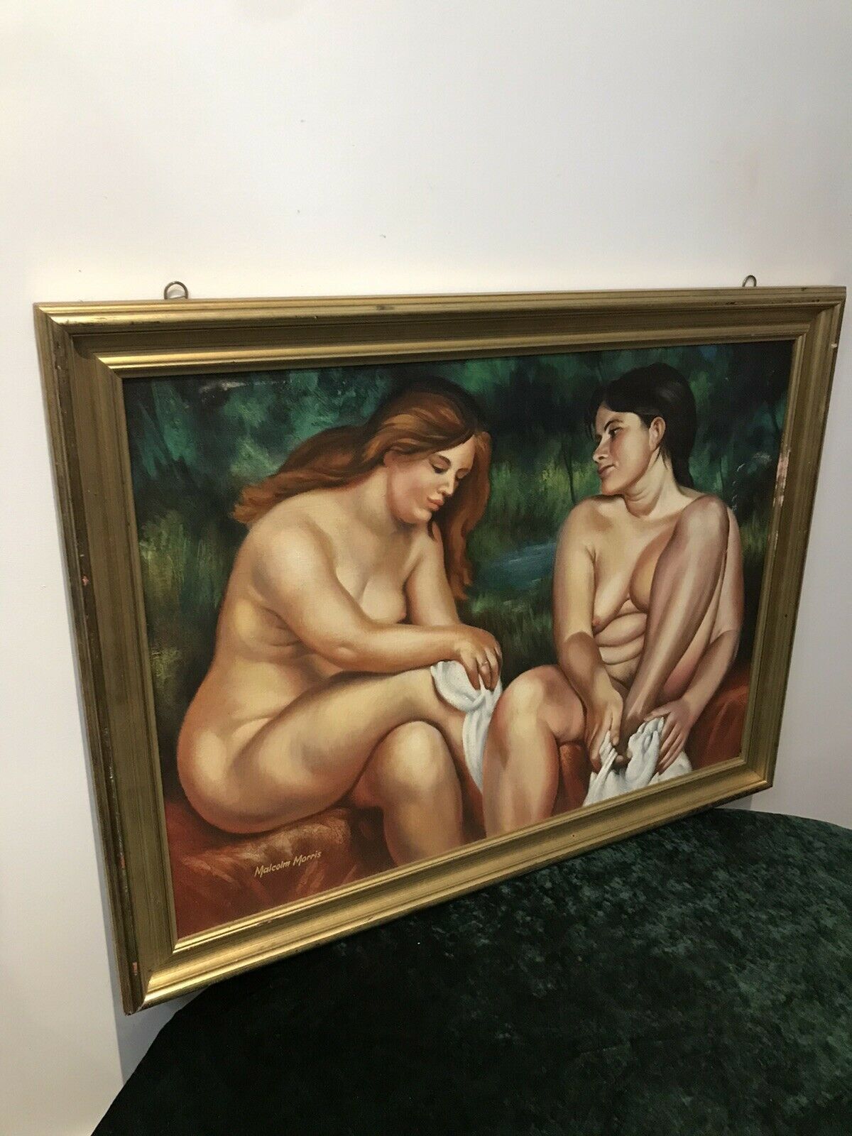 Original Painting Contemporary Nude Work Of Art By Artist Malcolm Morris photo Art