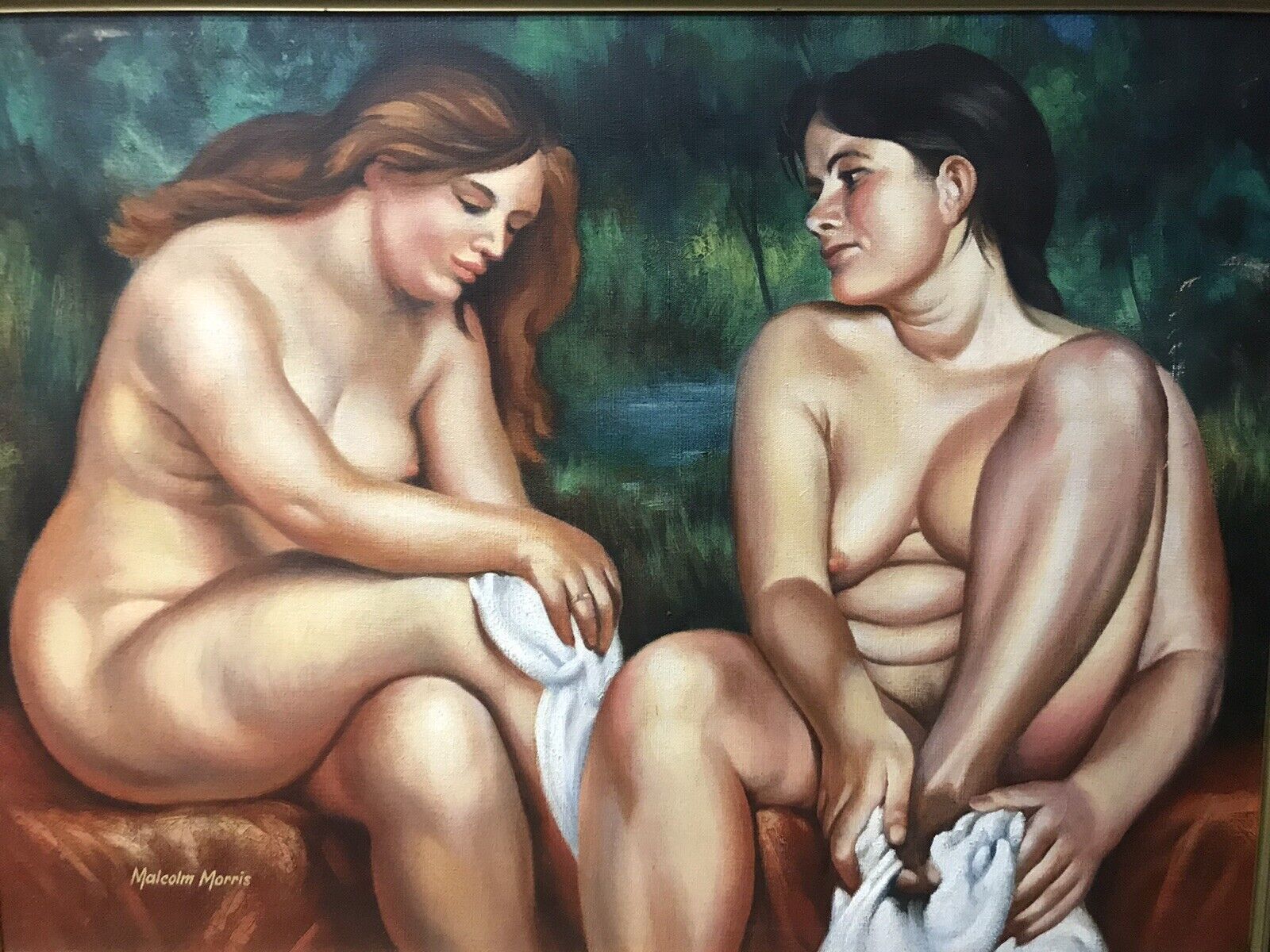 Original Painting Contemporary Nude Work Of Art By Artist Malcolm Morris photo 650.0