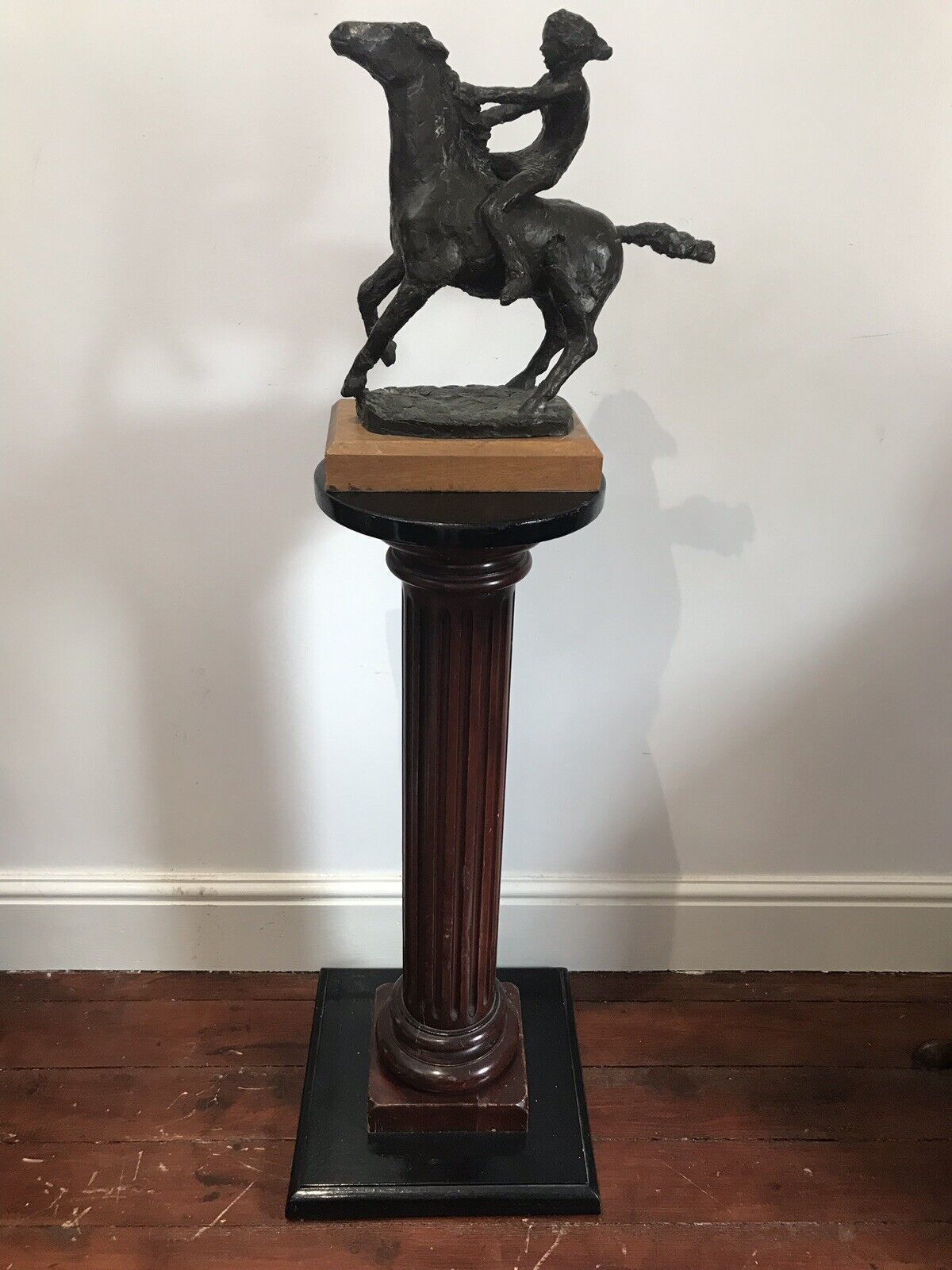 20th Century Modern Original British Bronze Bare Back Lady Rider Juliet Simpson