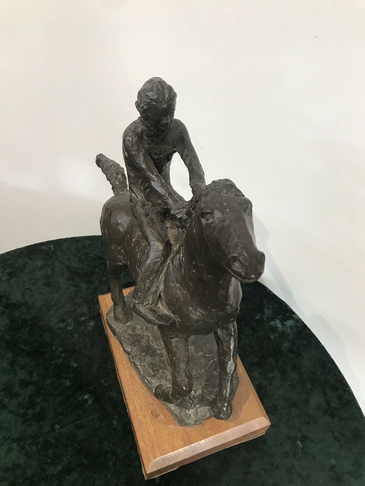 photo for sale 20th Century Modern Original British Bronze Bare Back Lady Rider Juliet Simpson