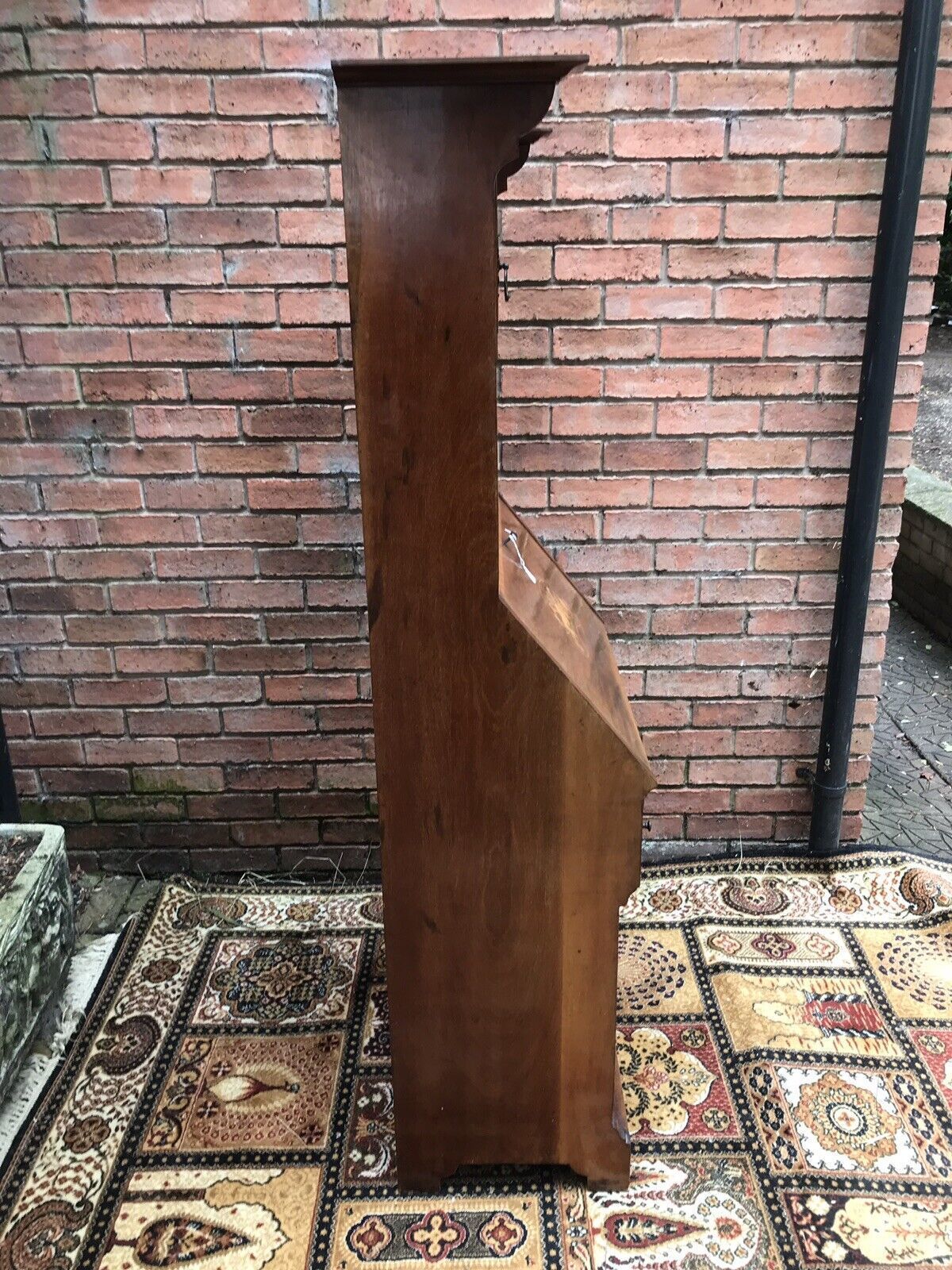 photo furniture Fine Red Walnut Arts And Crafts Secretaire Bookcase