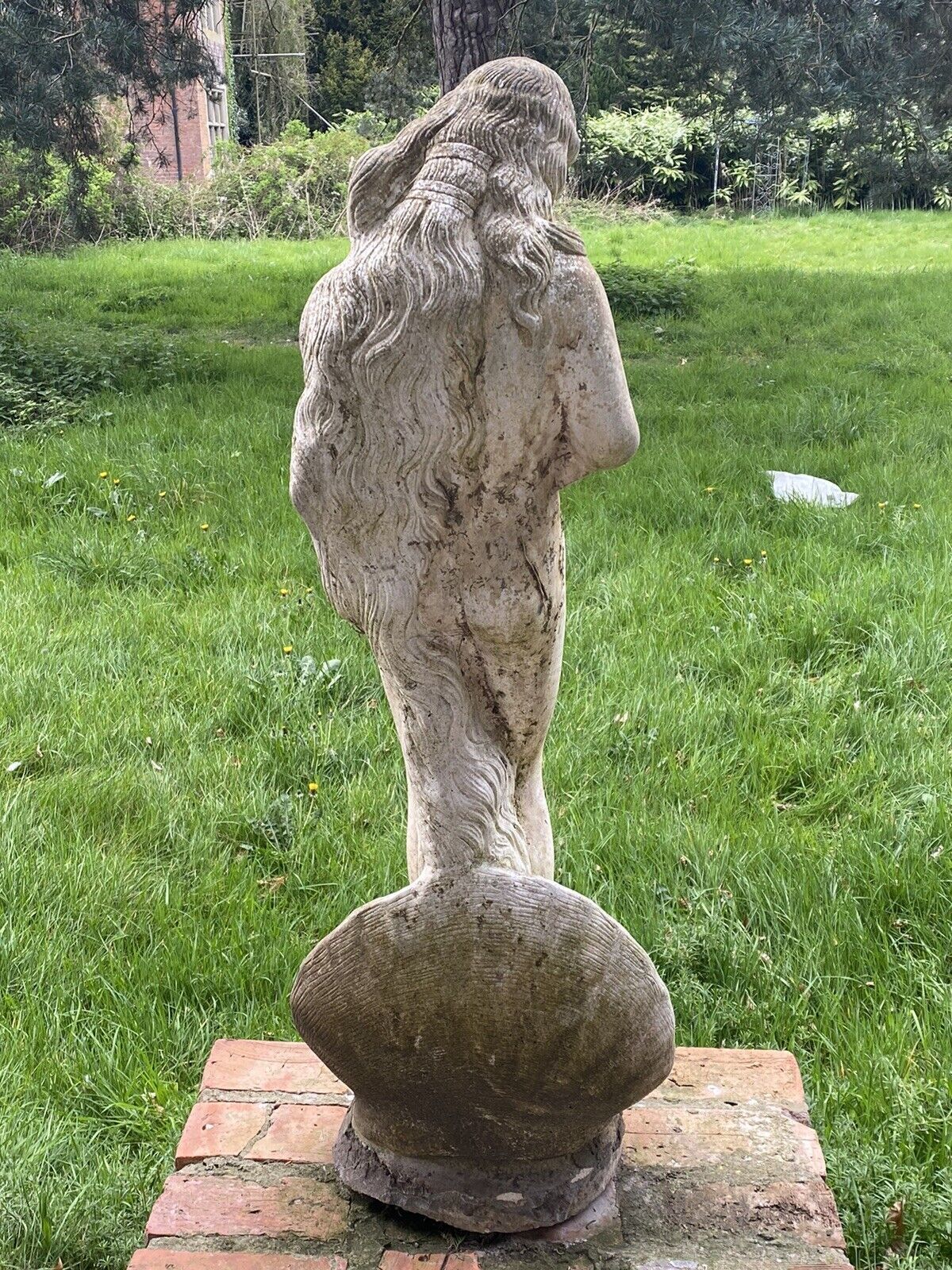 Roman Mythology Birth Of Venus After Sandro Botticelli Garden Sculpture photo vintage