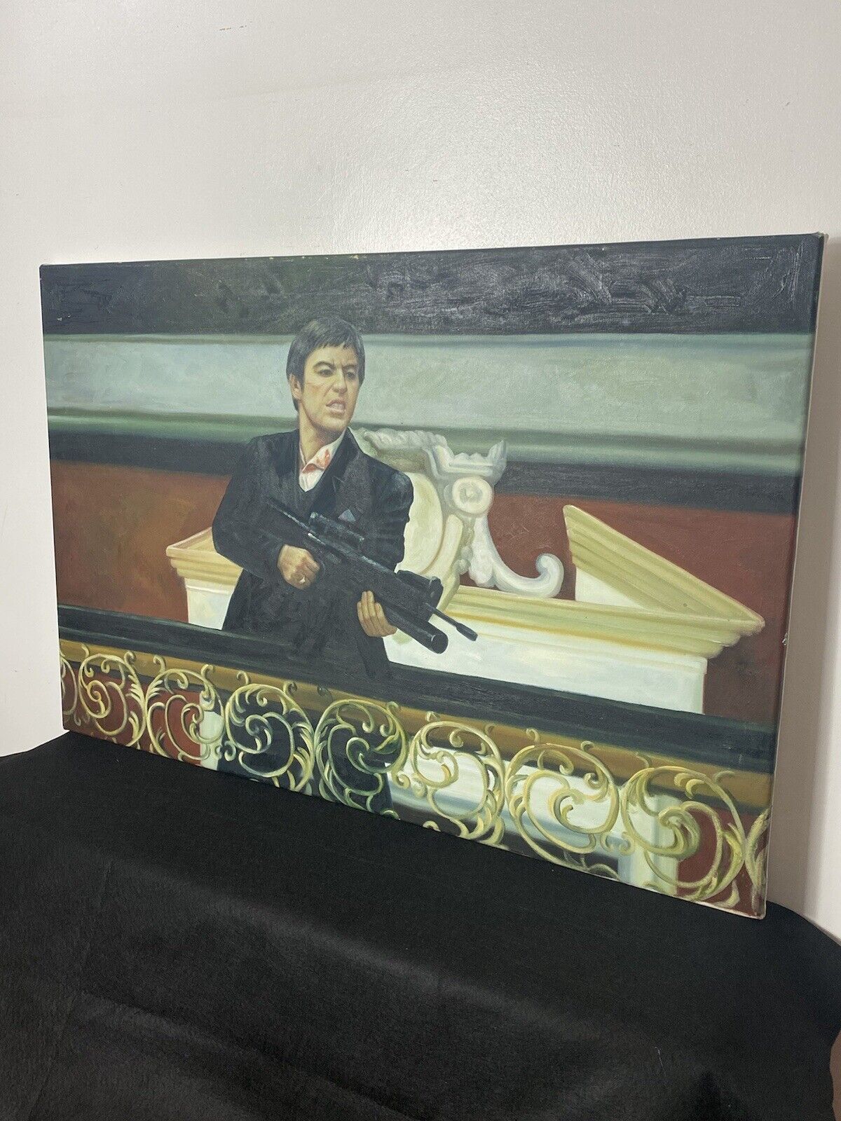 photo for sale Iconic American Gangster Al Pacino ‘Scarface’ Oil Painting On Canvas