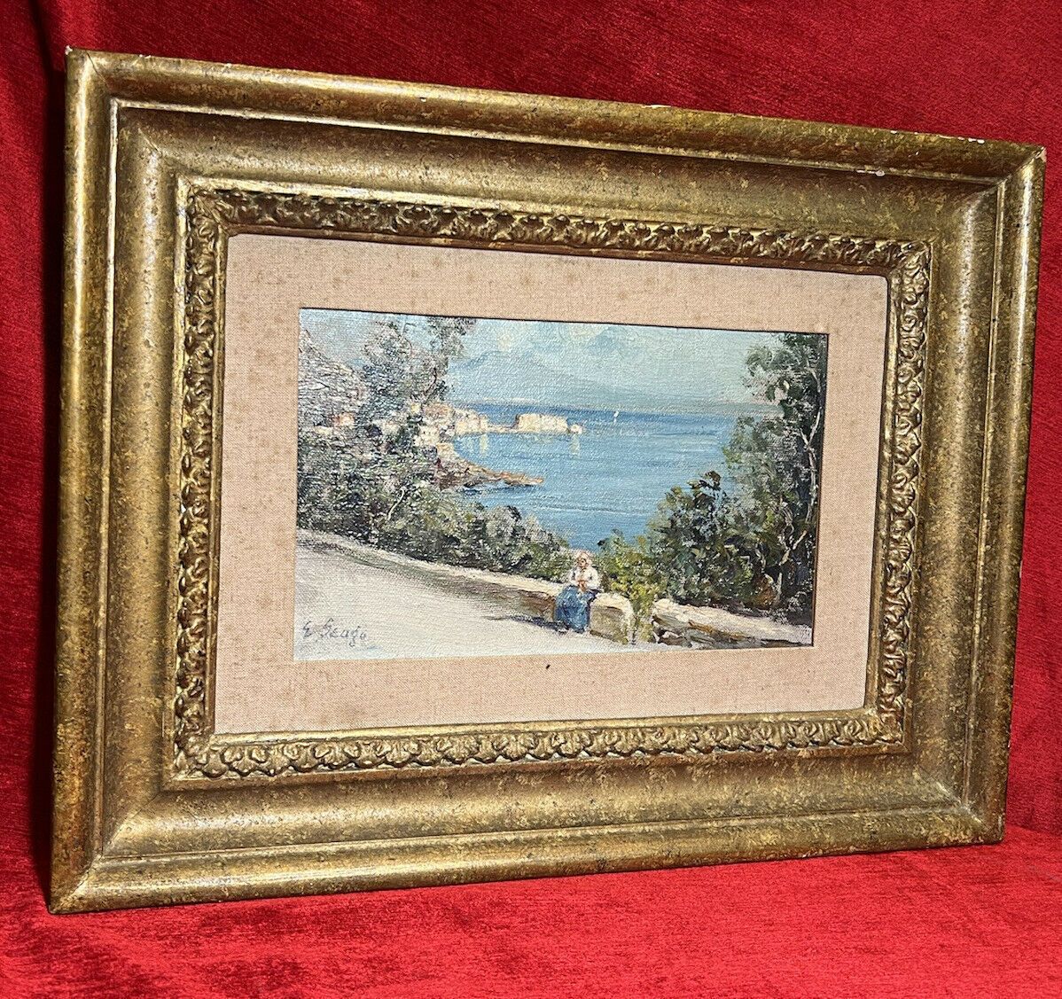 Fine Art Oil Painting Of Portuguese Coastal View Attributed To Edward Seago photo 6650.0