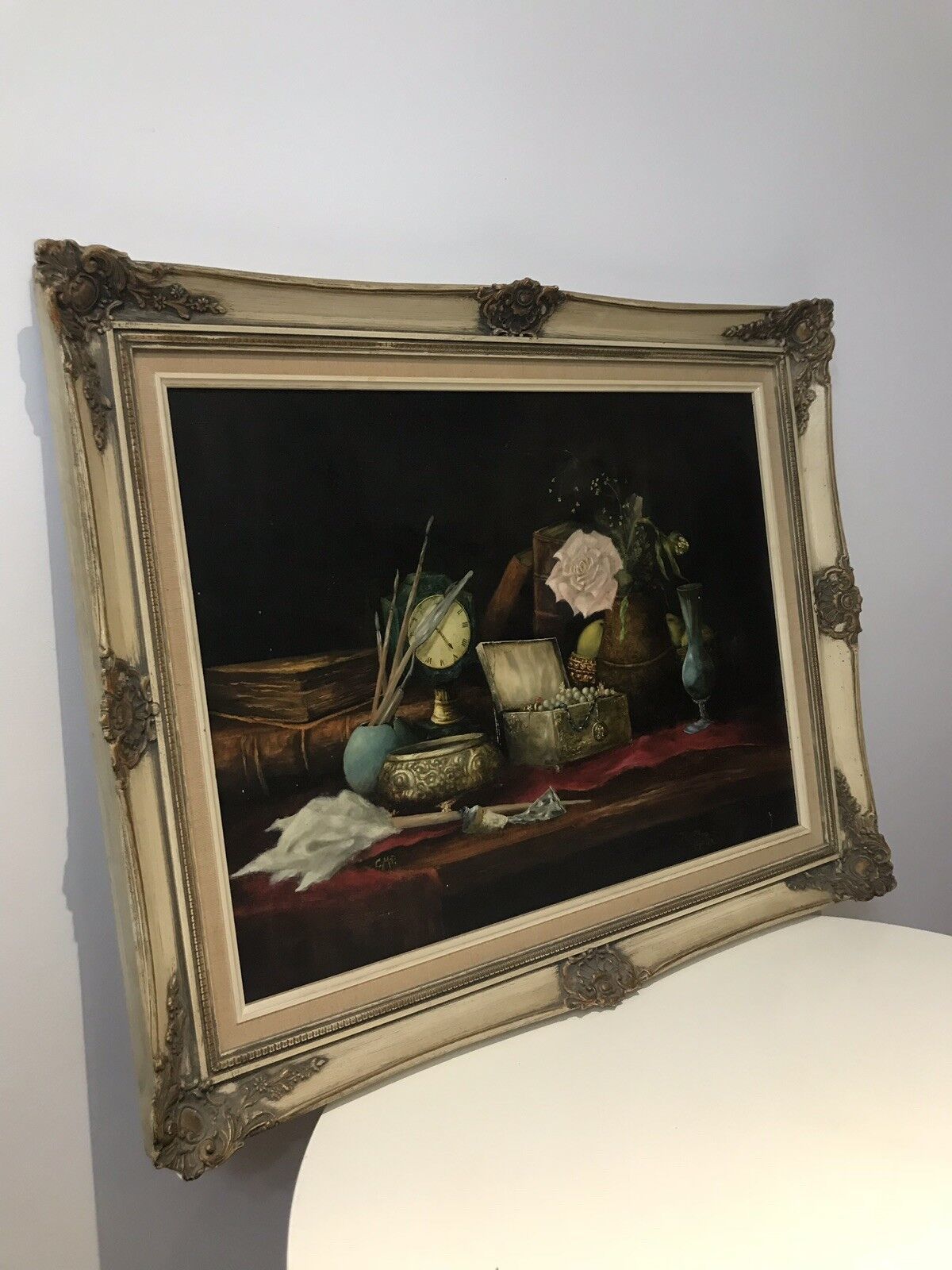 Rare Antiquirian Collecters Oil Painting Signed By Artist C.M.P photo buy