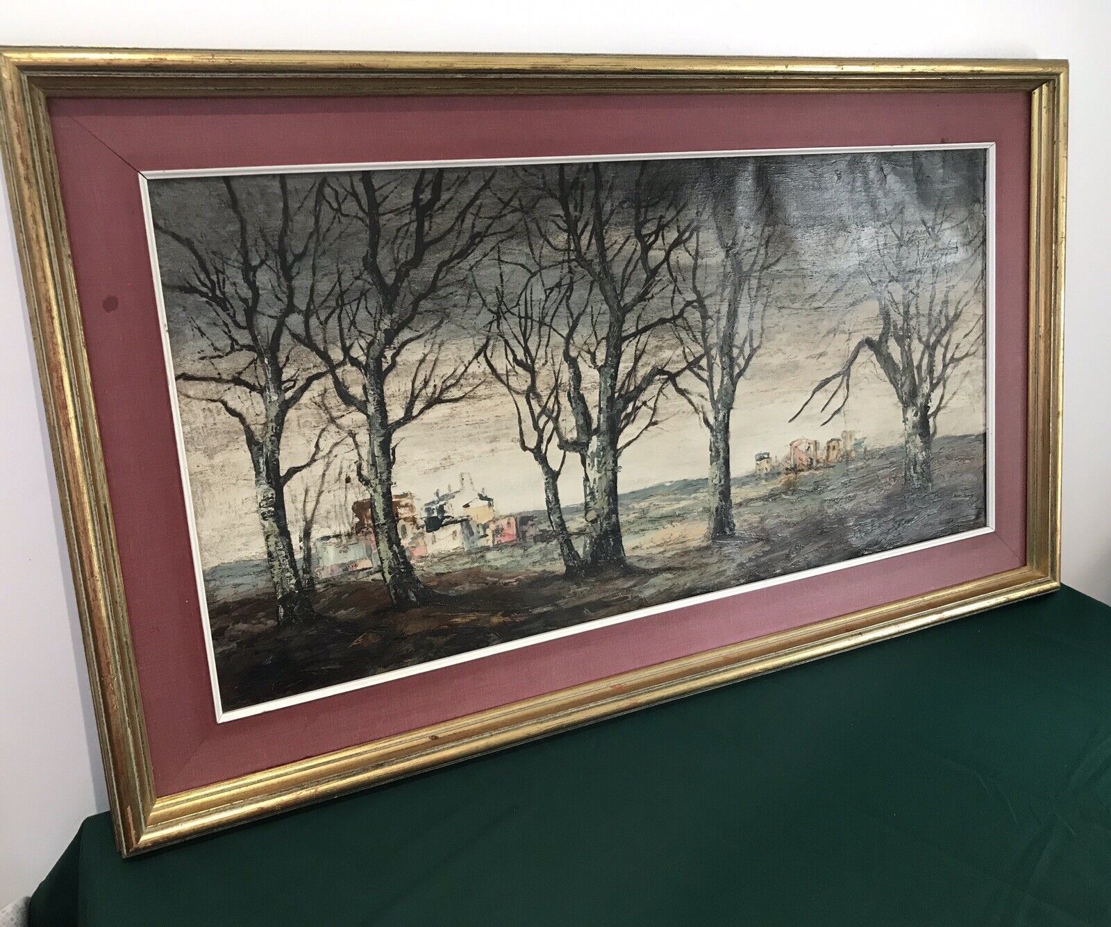 Michael Hanna Impressionist Landscape With Palette Knife Oil On Canvas Painting photo buy