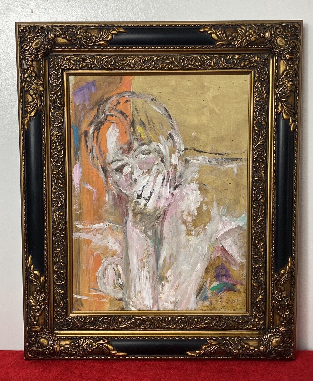 Impressionist Face And Hands Portrait Study By British Artist Micheal Jenkins