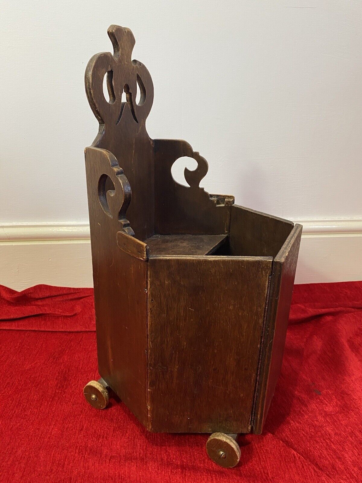 Decorative Gothic Church Pulpit In 1/4 Scale Apprentice Piece On Wooden Wheels photo for sale