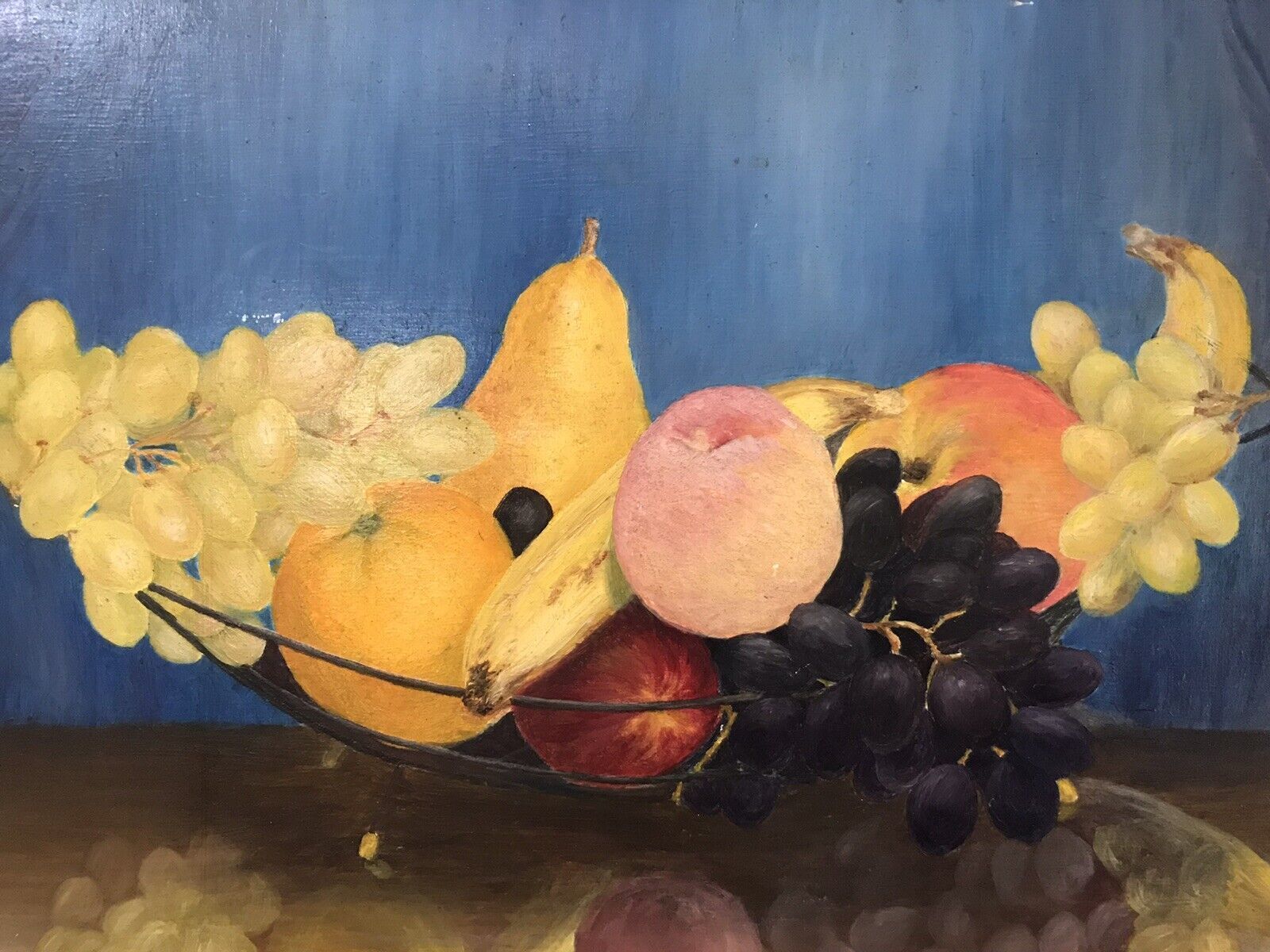 Stunning Fruit Bowl Still Life Oil Painting Known Scottish Artist Hugh Murdoch photo 345.0