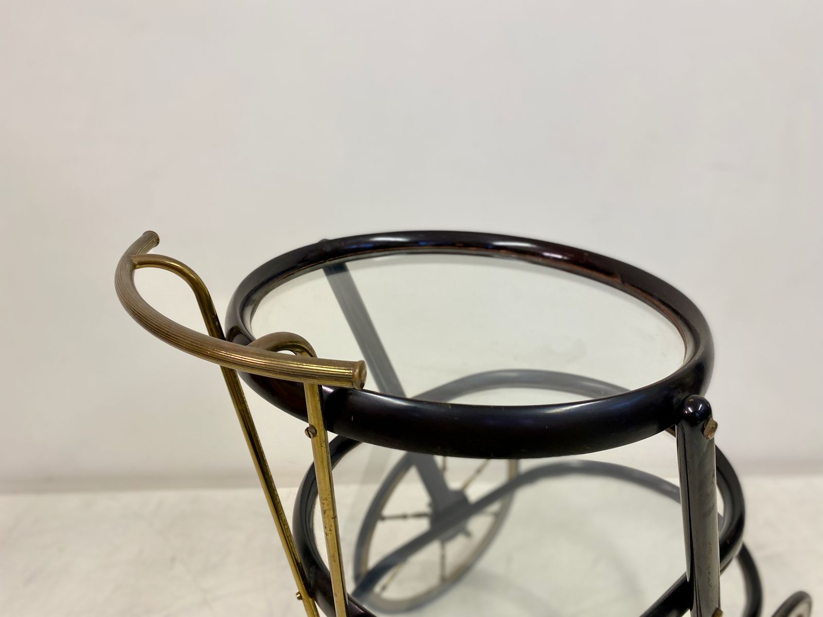 1950s Italian Lacquered Drinks Trolley Or Bar Cart photo vintage