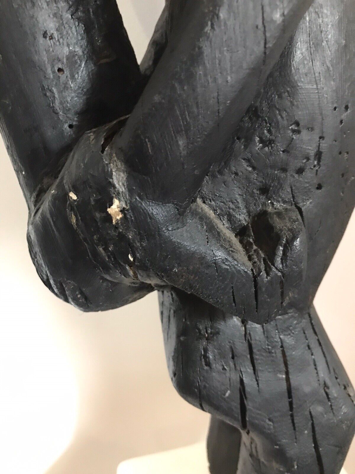 photo for sale Museum Grade African Primitive Congo Style Wood Carving Mother And Child