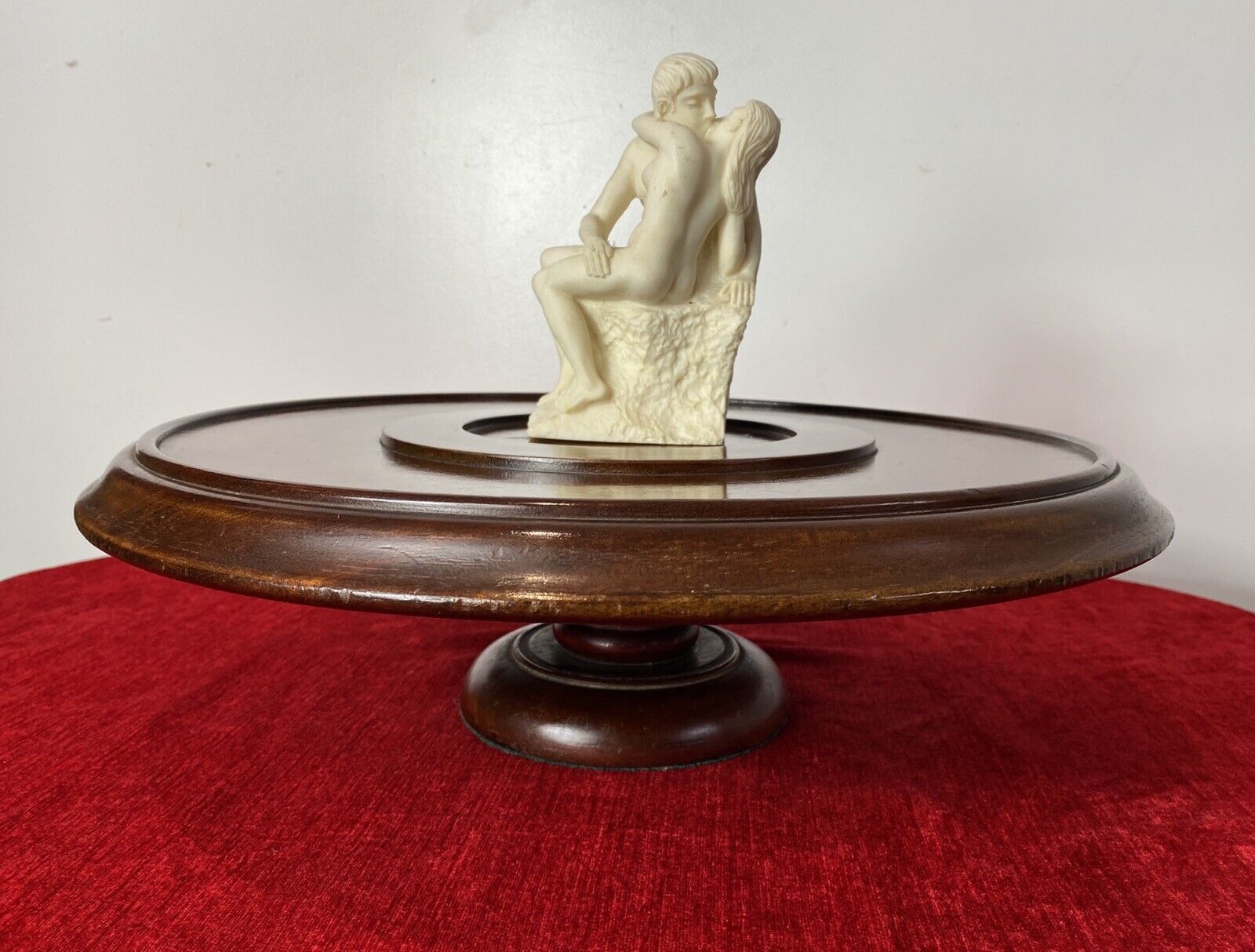 Antique Georgian Circa 1890 Lazy Susan Turntable In Rich Mahogany photo for sale