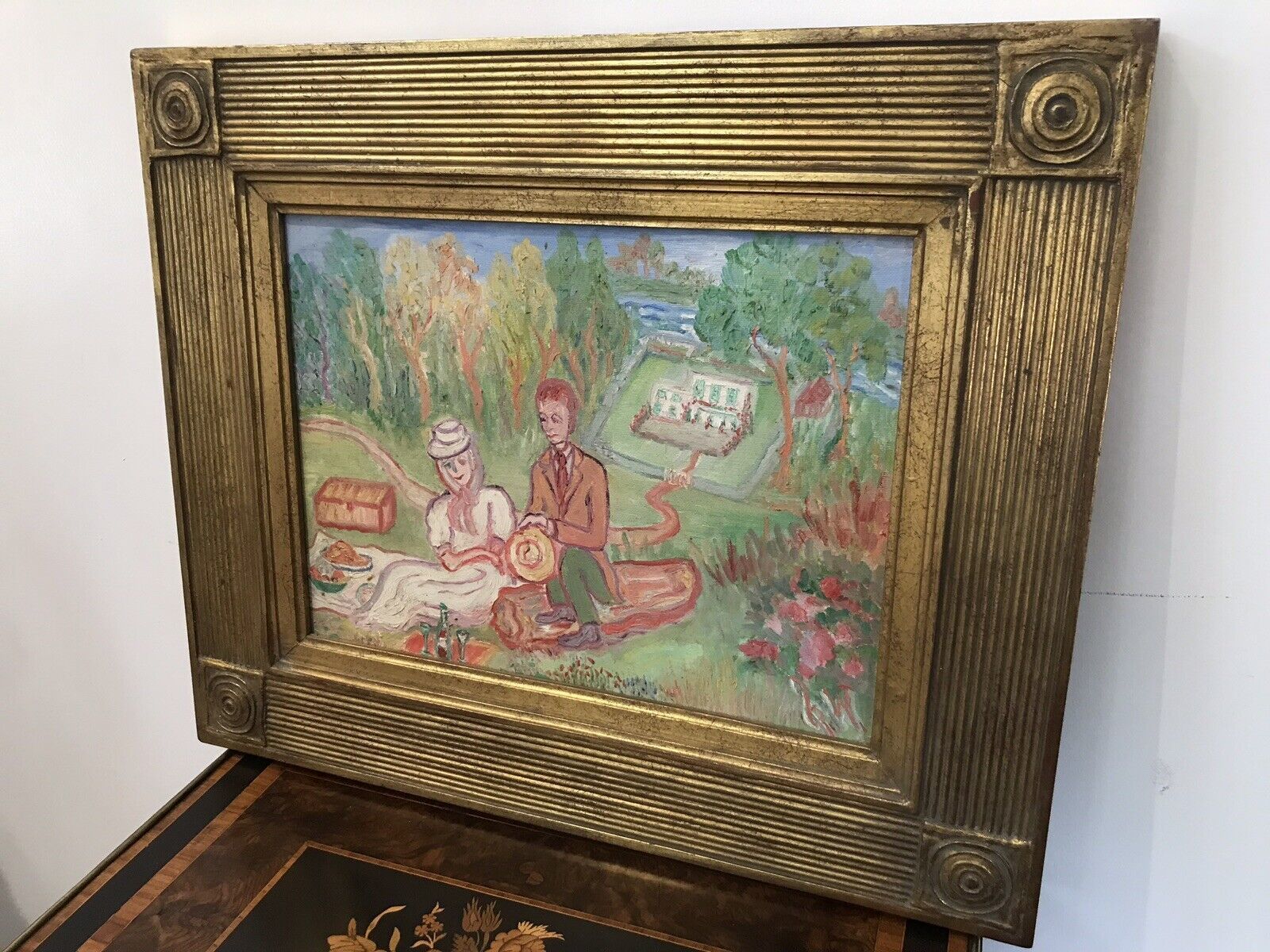 Original Contemporary Oil On Canvas Painting By Shiela Parker Dunbar Walker photo Art