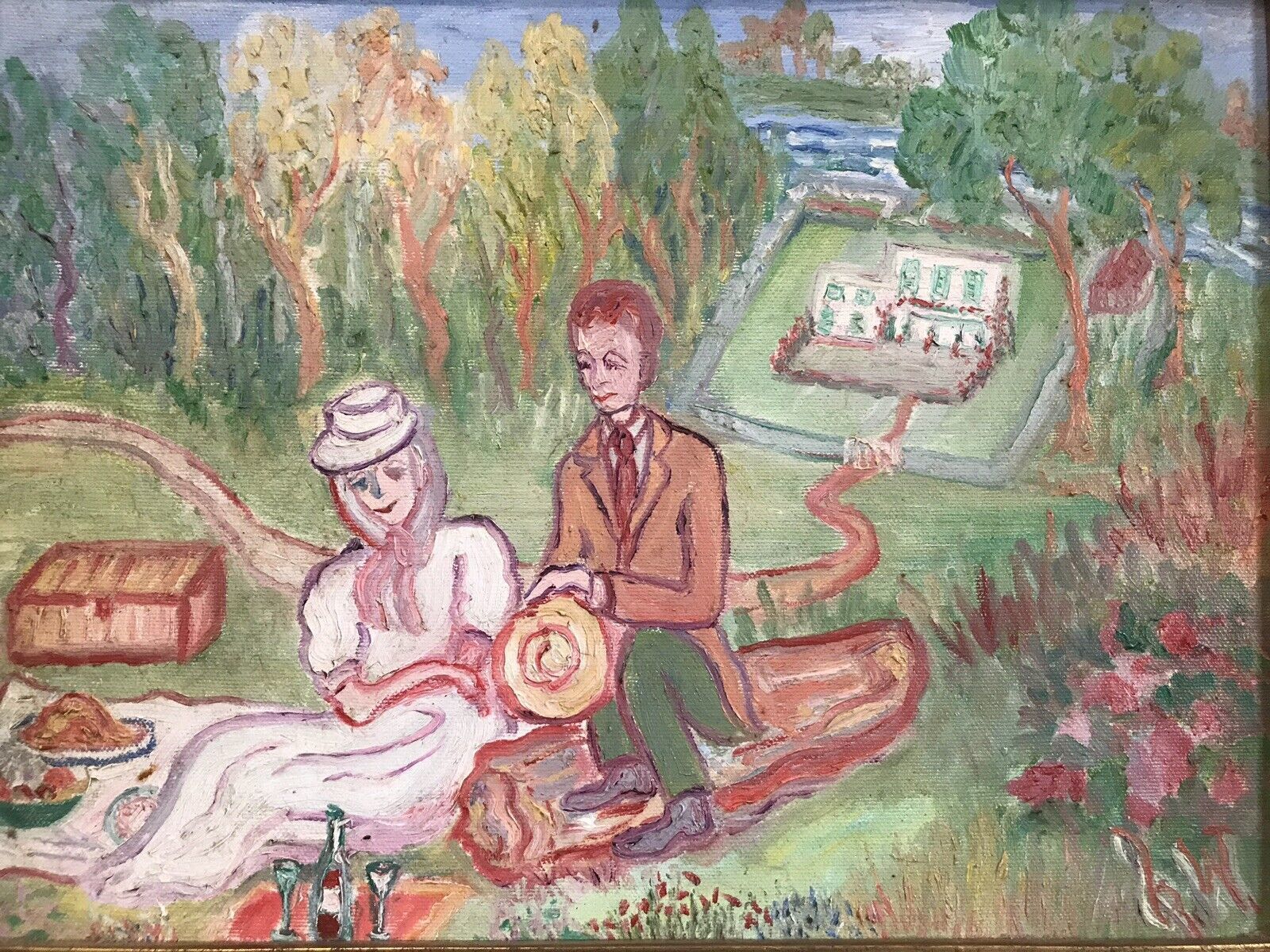 Original Contemporary Oil On Canvas Painting By Shiela Parker Dunbar Walker photo vinterior