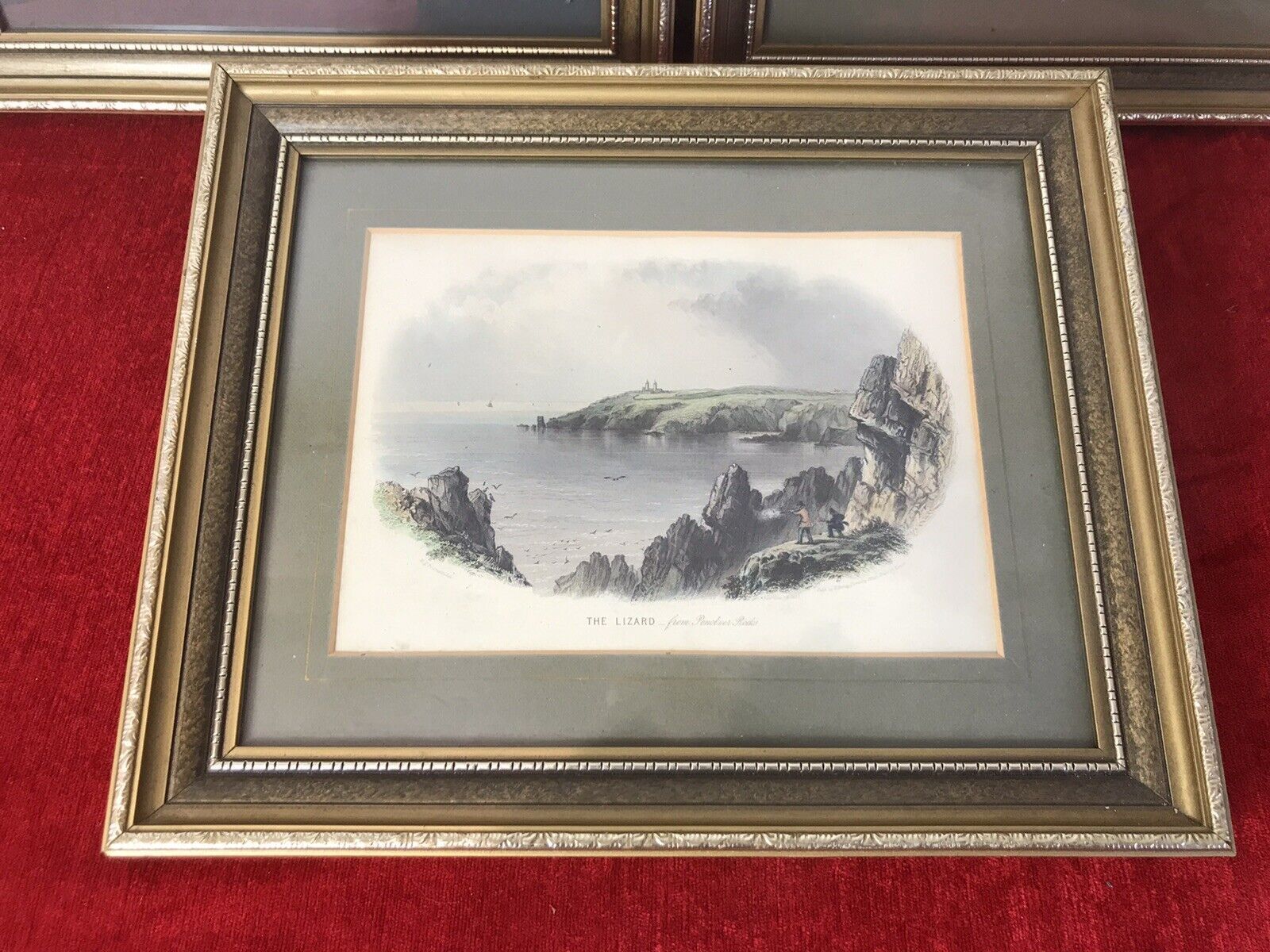 Trio Of Framed Lithographs By Cornish Artist Richard John Penreath 1806 1869 photo Art