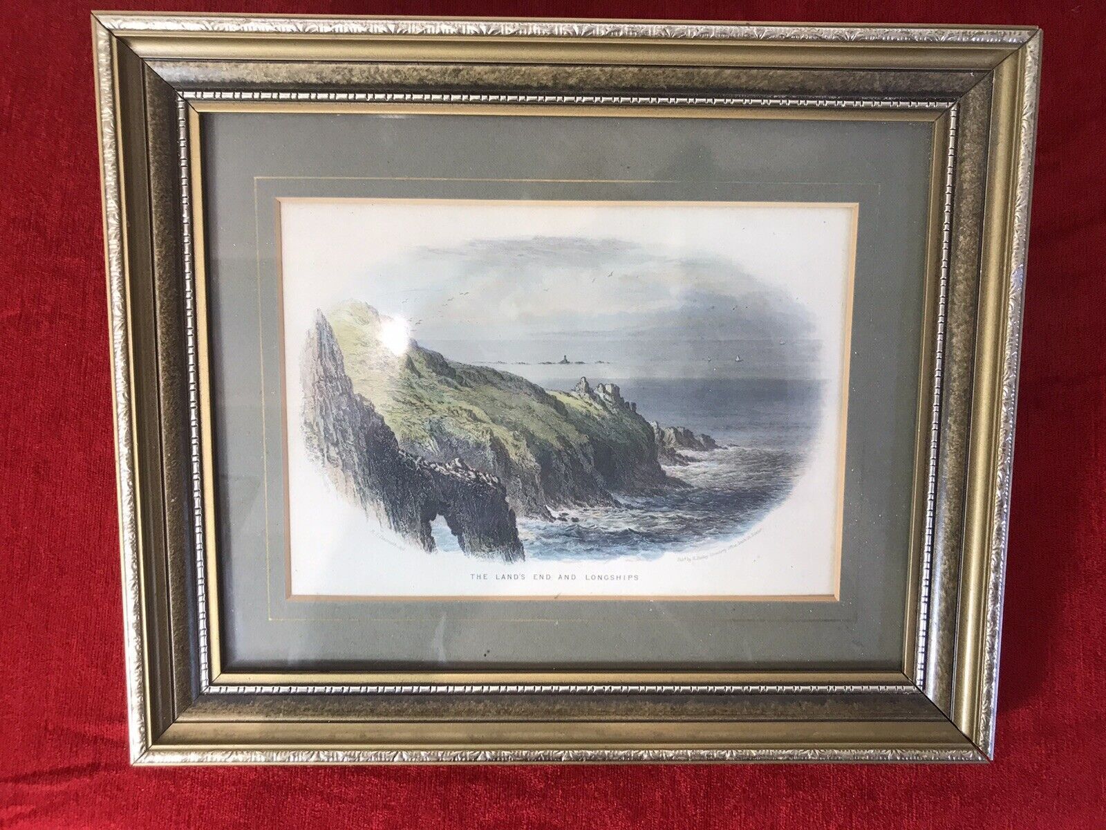 Trio Of Framed Lithographs By Cornish Artist Richard John Penreath 1806 1869 photo buy