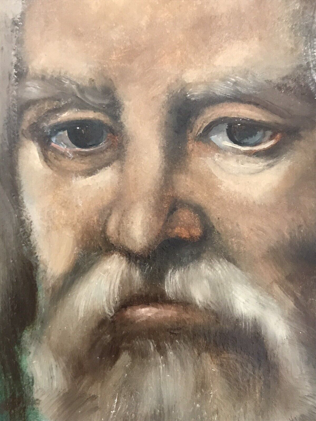 Exceptional Italian Architect Filippo Brunelleschi Portrait Signed Oil On Board photo vintage