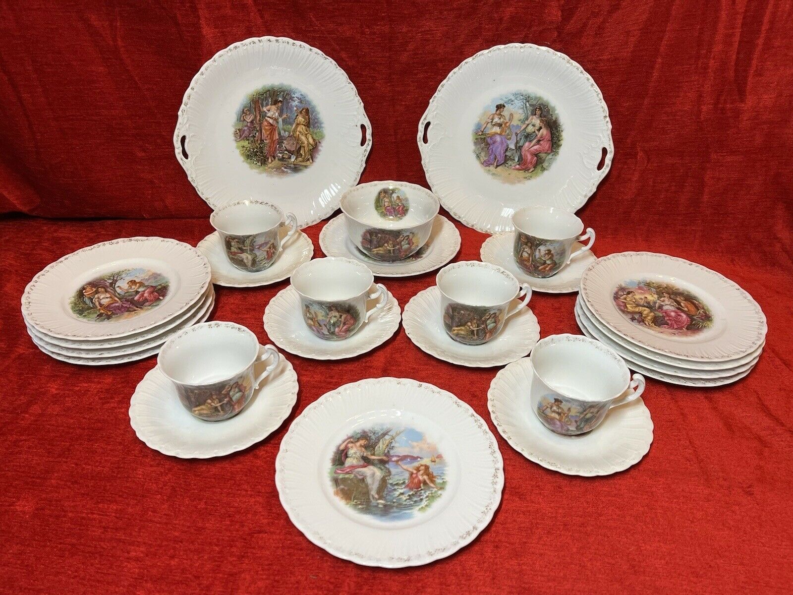 Neoclassical Romanic Scenes Afternoon Tea Service Attributed To Angelica Kauffman photo furniture