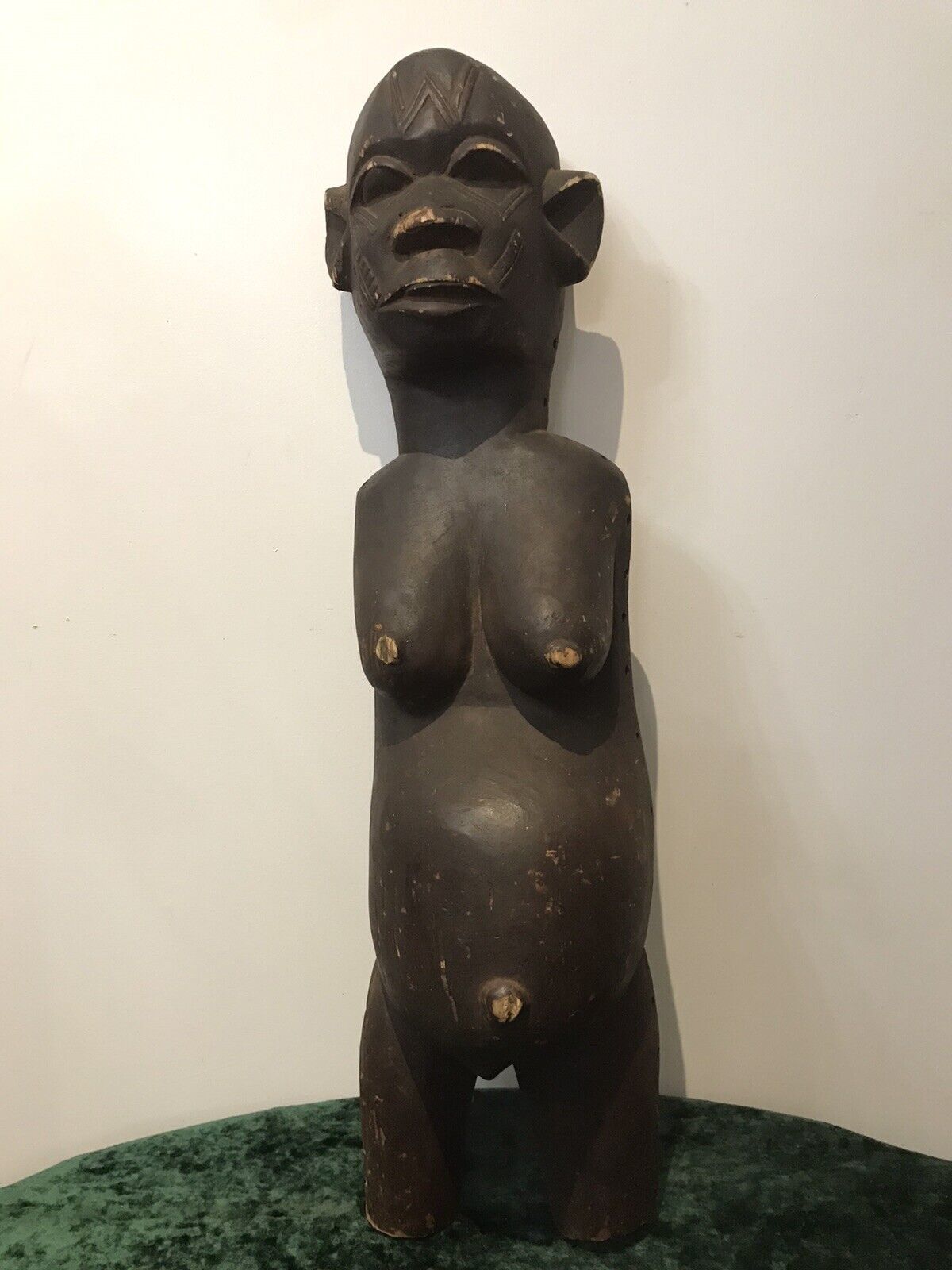 Historic Antique 19th Century Zulu Fertility Wood Carving Sculpture