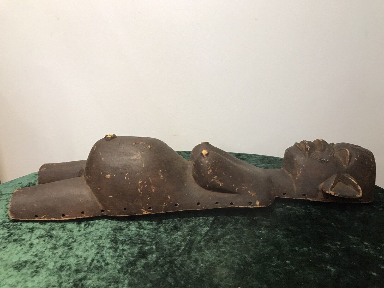 Historic Antique 19th Century Zulu Fertility Wood Carving Sculpture photo vinterior