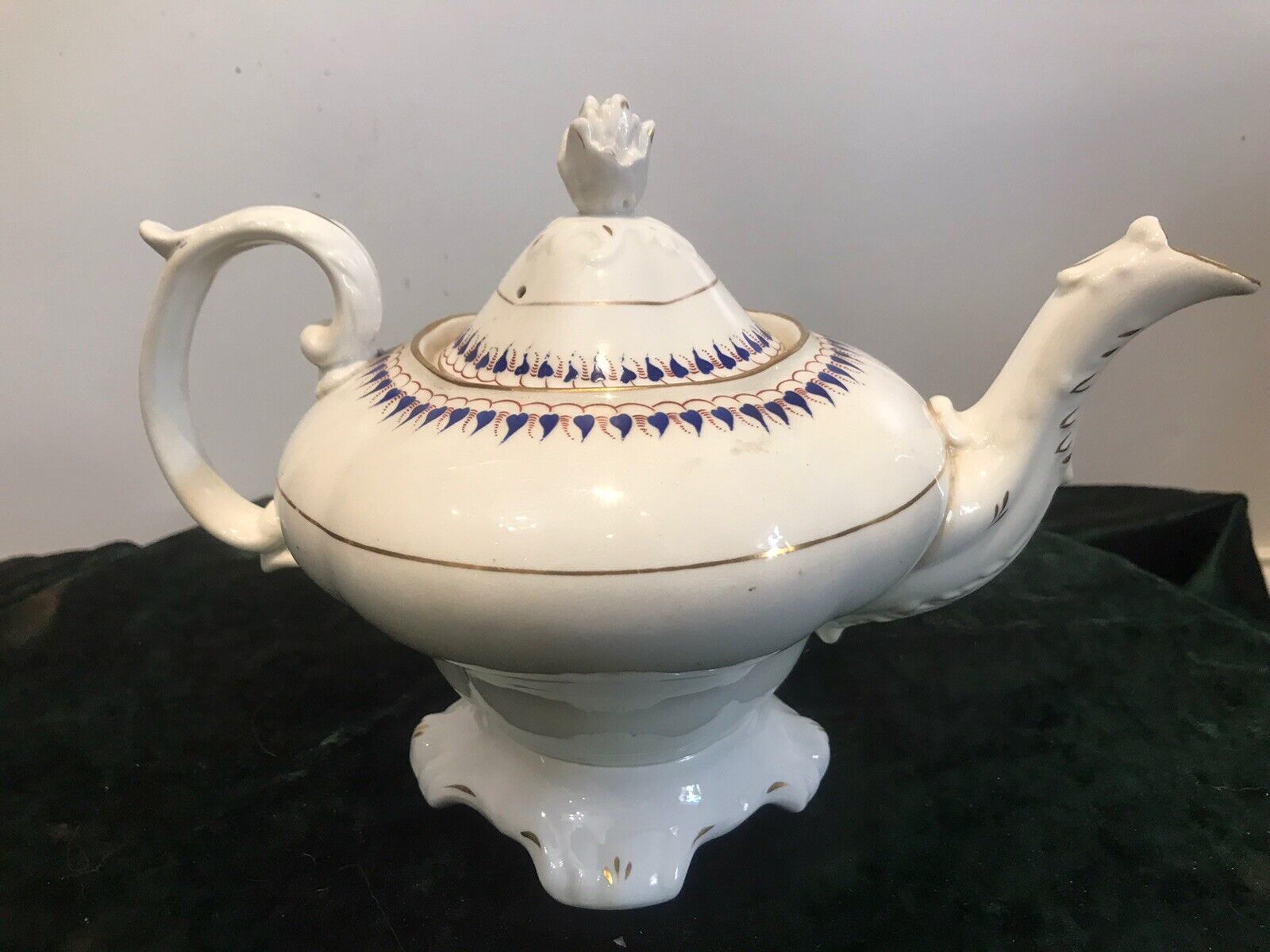 Fine Ornate Porcelain Napoleonic ‘Limoges’ France Floral Gilt Decoration Tea Pot photo furniture