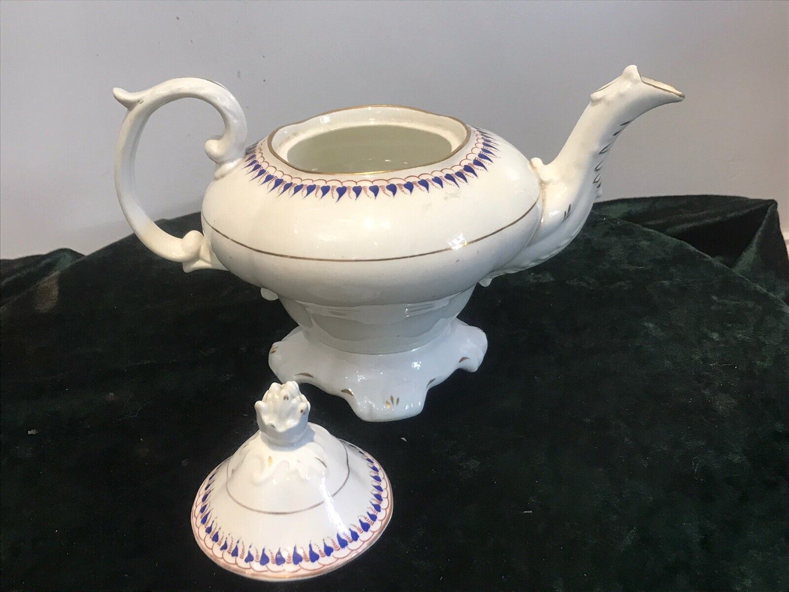 Fine Ornate Porcelain Napoleonic ‘Limoges’ France Floral Gilt Decoration Tea Pot photo vinterior