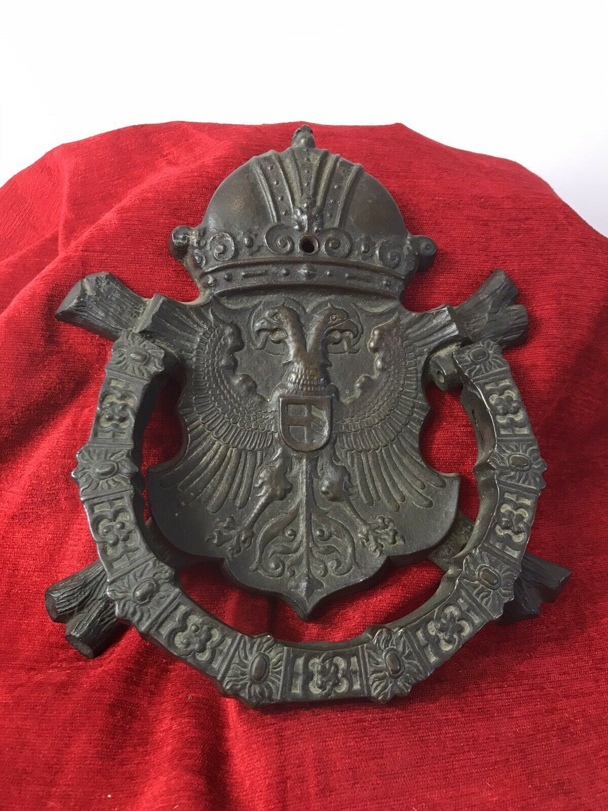 Fine Antique French 18th Century Bronze Noblemans Door Knocker