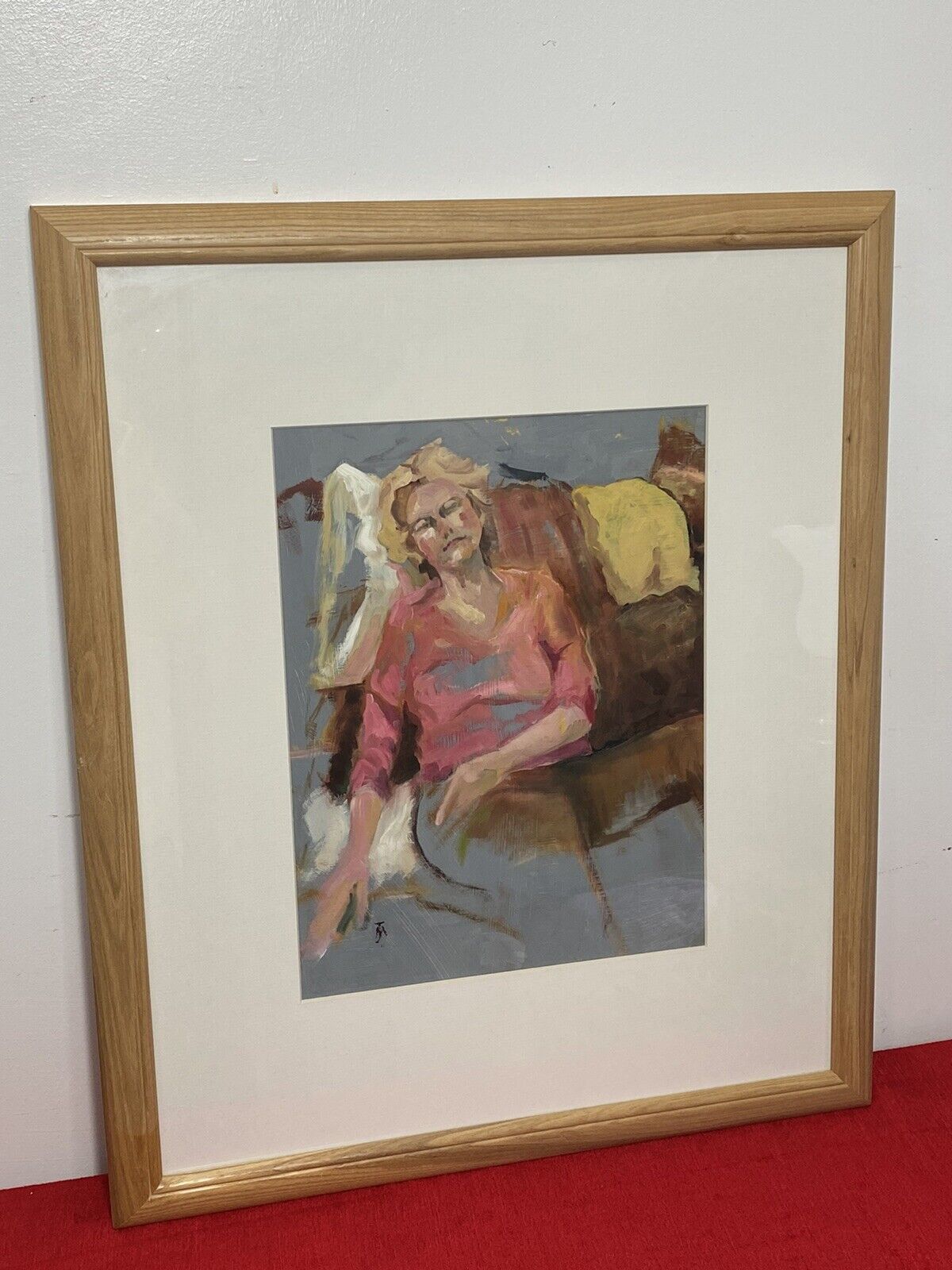 Modern Art Portrait Of Lady Muse ‘Helen’ By Artist Michael Jenkins photo vinterior