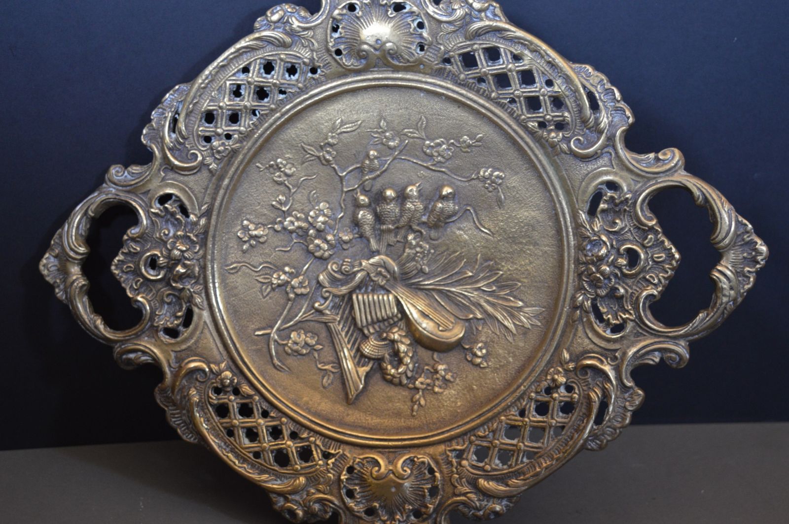Large (4 Kg ) Bronze Centre Piece/Decorative Plate,C1870