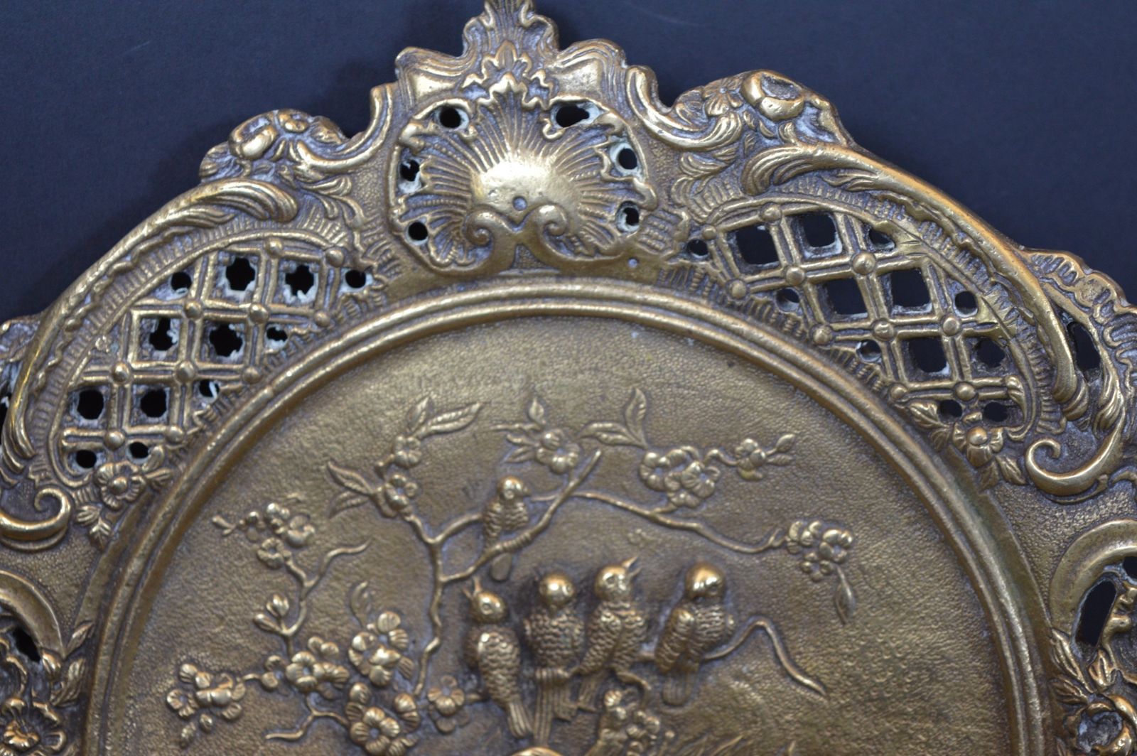 Large (4 Kg ) Bronze Centre Piece/Decorative Plate,C1870 photo buy