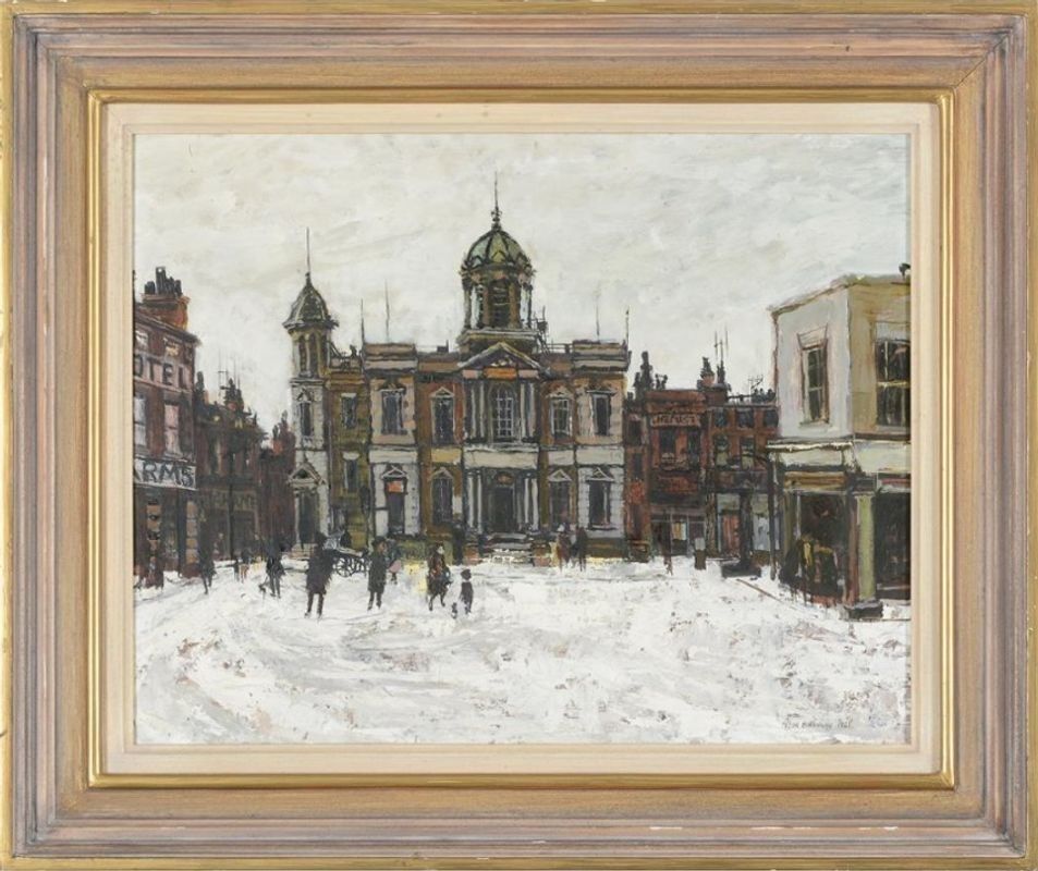 Peter Brannan (1926 1994) 'Nottinghamshire Market Square'
