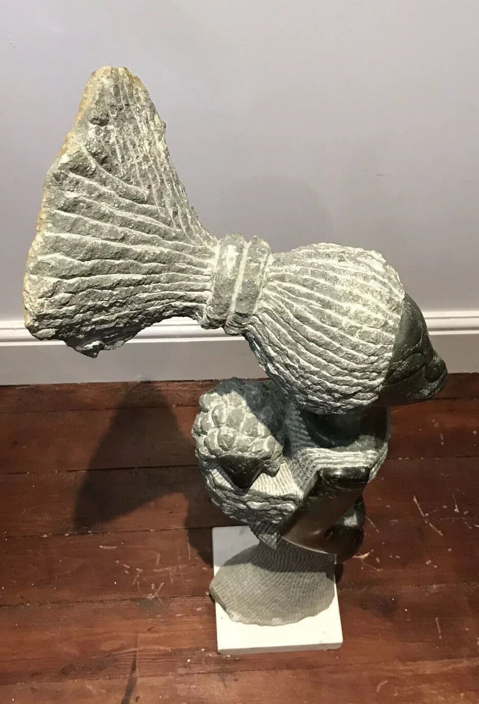 photo for sale African Marble 20th Century Mother And Child Sculpture By Tendai Mutinhima