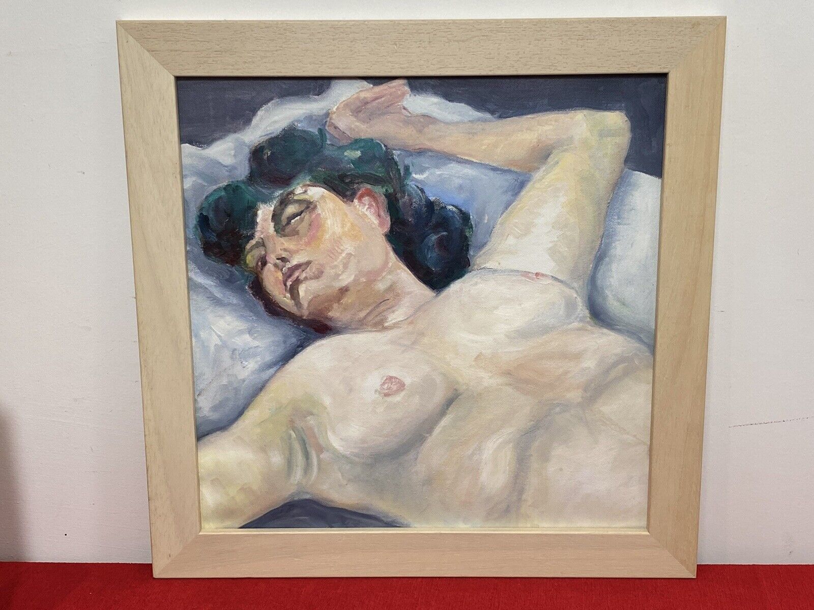photo for sale Figurative Nude Portrait Of Resting Female Muse By Artist Michael Jenkins