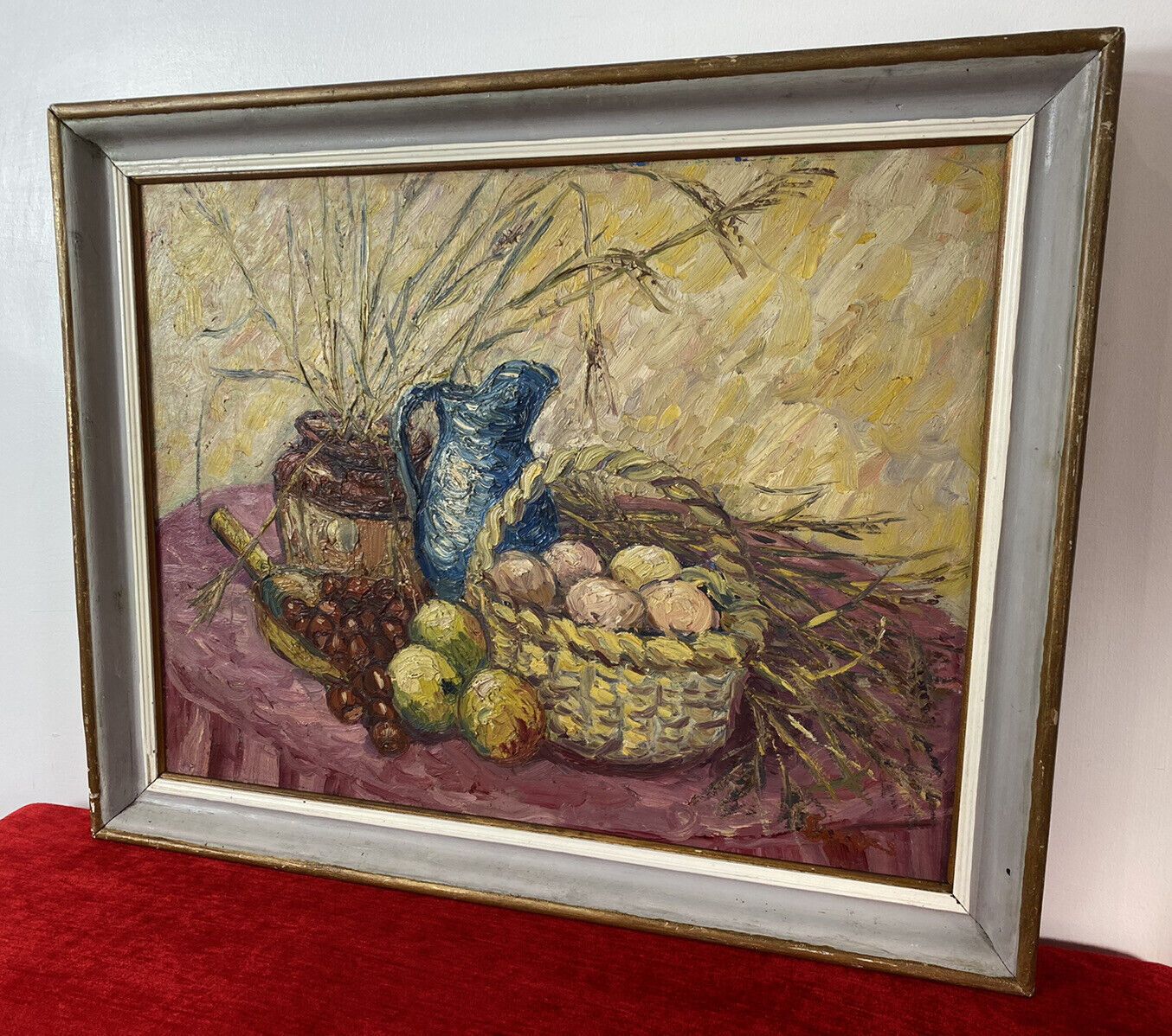 French Impressionist Oil Artwork Of Harvest Fruits After Claude Monet photo Art