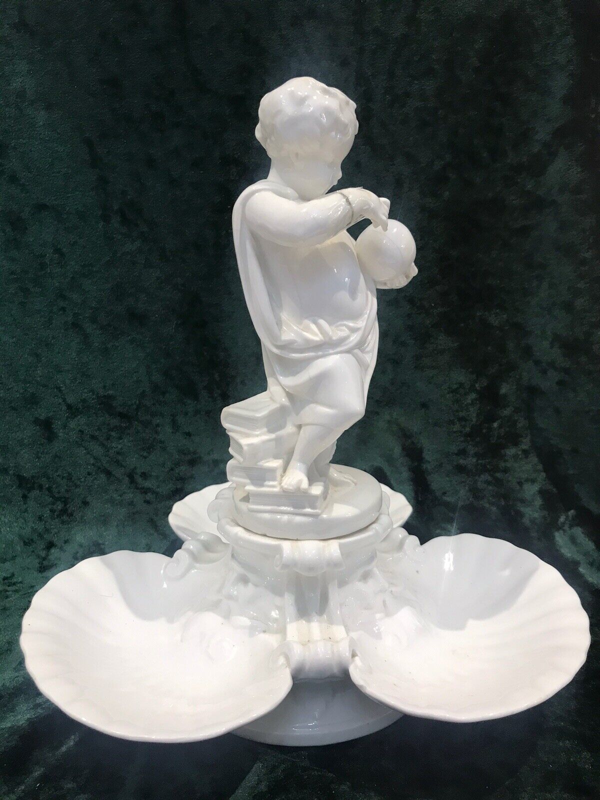 English Rare Fine Antique Putti Centre Piece Early 19th Century Minton photo vinterior