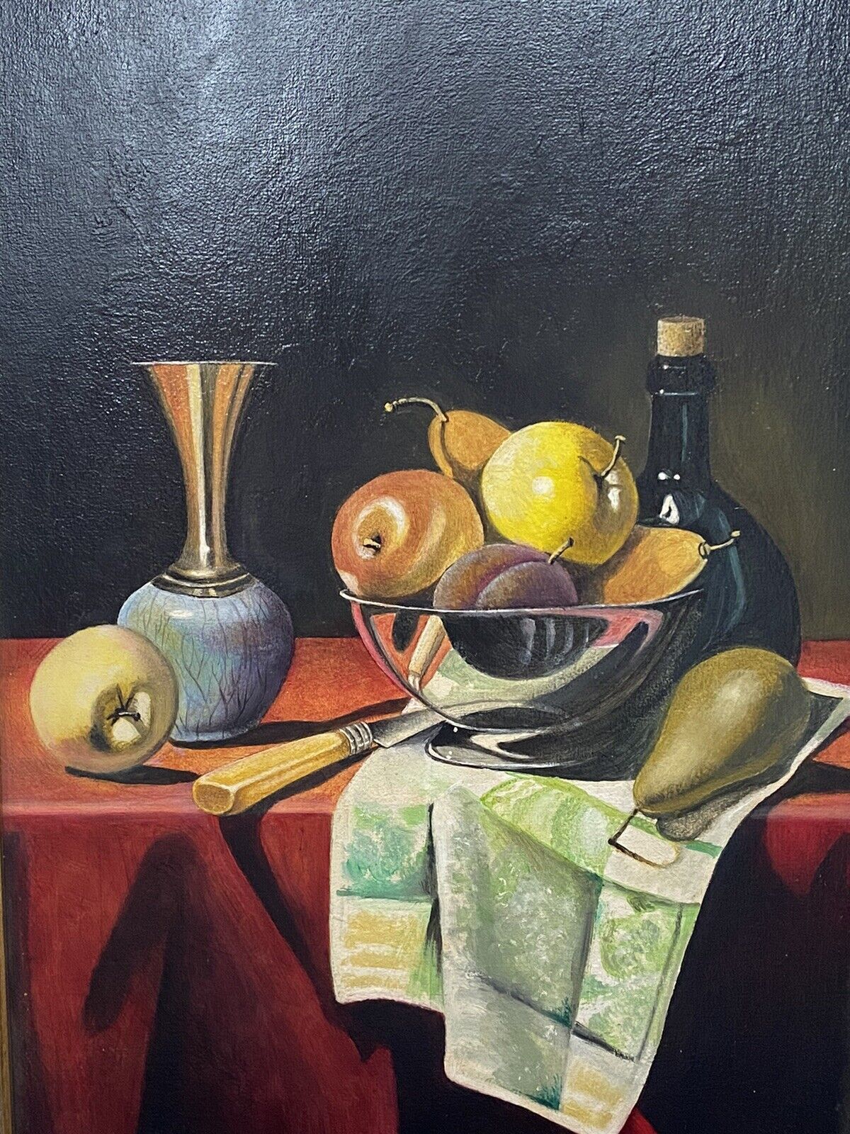20th Century Dutch Golden Age Still Life Oil Painting Signed J Reed photo Art