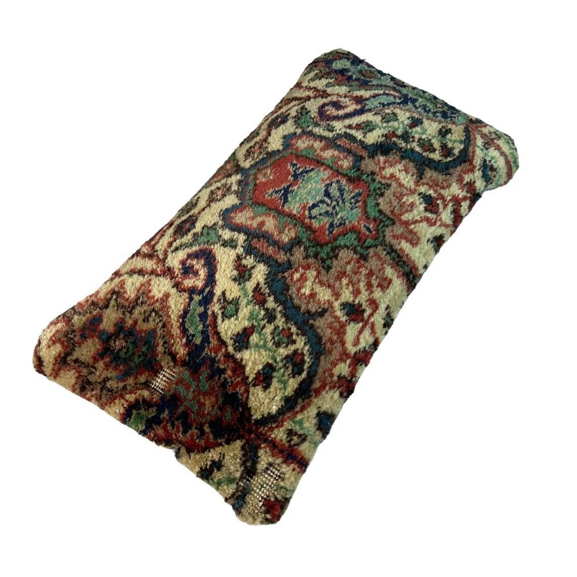 12'' X 24'' Vintage Hand Made Rug Cushion Cover, 30 X 60 Cm Decorative Rug Pillow Cover, Large Vintage Turkish Rug Cushion Cover photo for sale