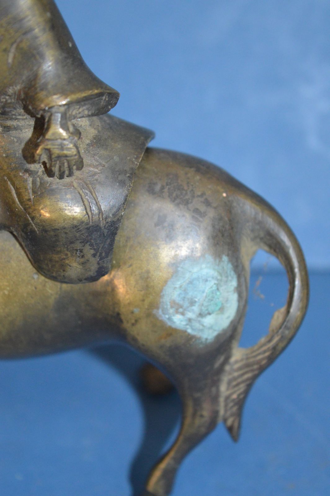 19th Century Chinese Bronze Figural Censer, C1880. Man Astride An Ox photo 195.0