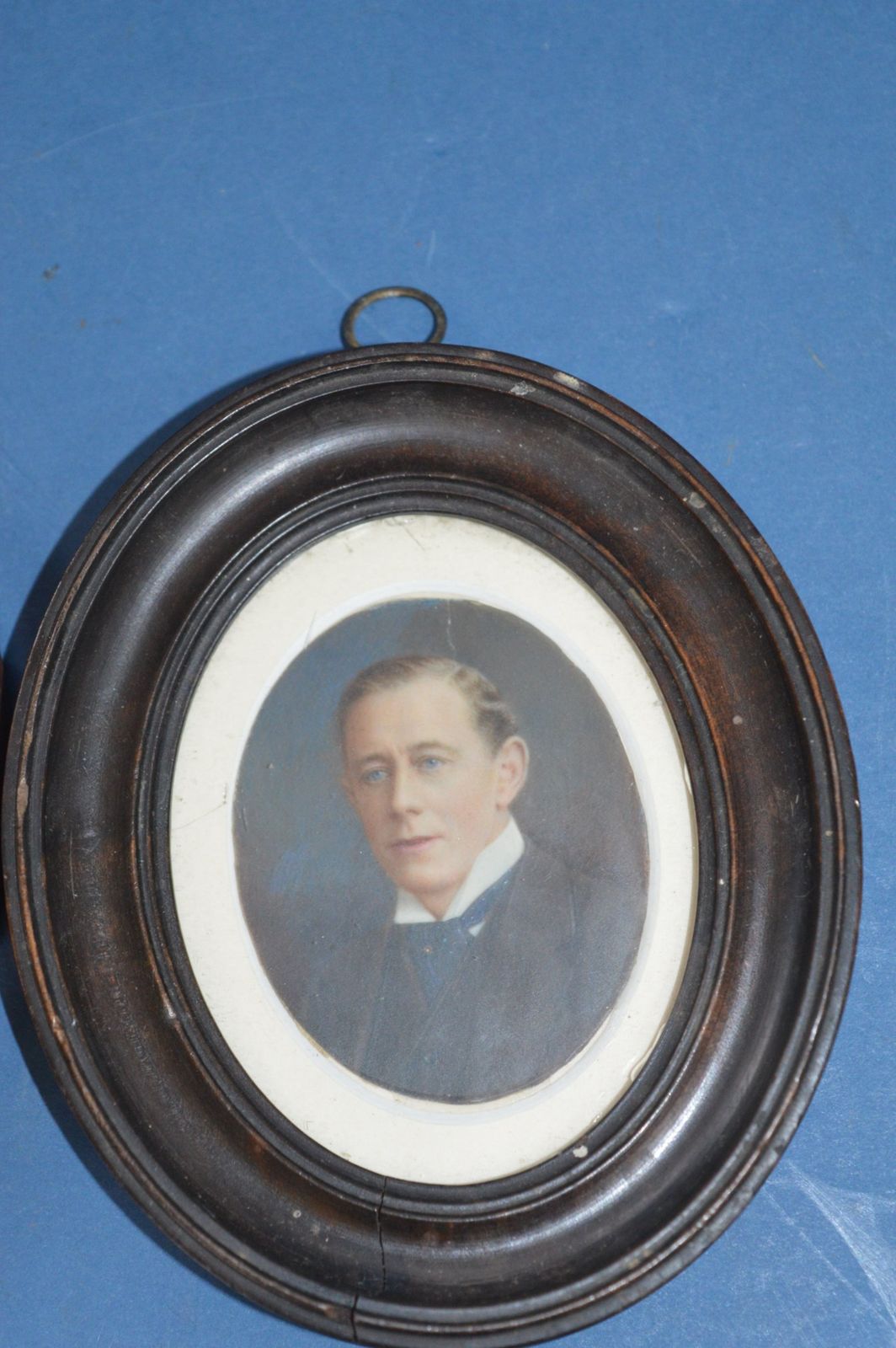 Pair 19th Century Framed Miniature Watercolour Portraits Victorian Husband And Wife,C1890. Annotated To Rear With Dates/History Of Subjects. photo furniture